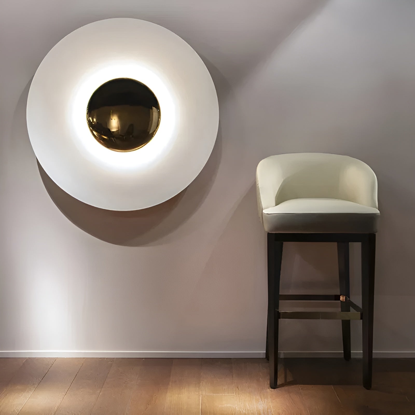 Runde LED-Wandleuchte – Modernes Design mit sanftem Licht
