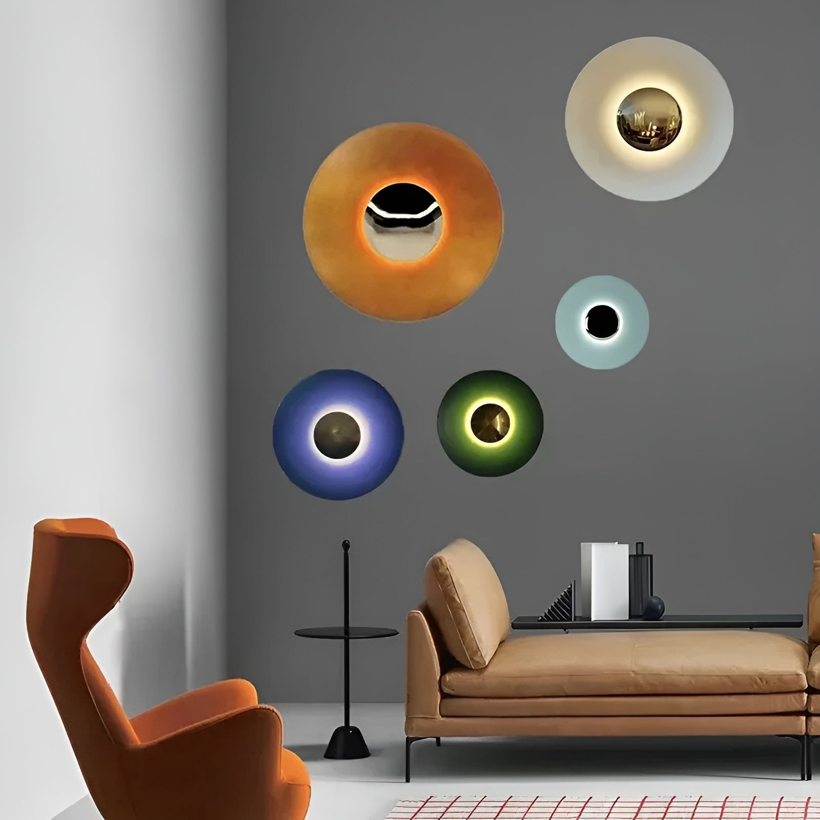 Runde LED-Wandleuchte – Modernes Design mit sanftem Licht