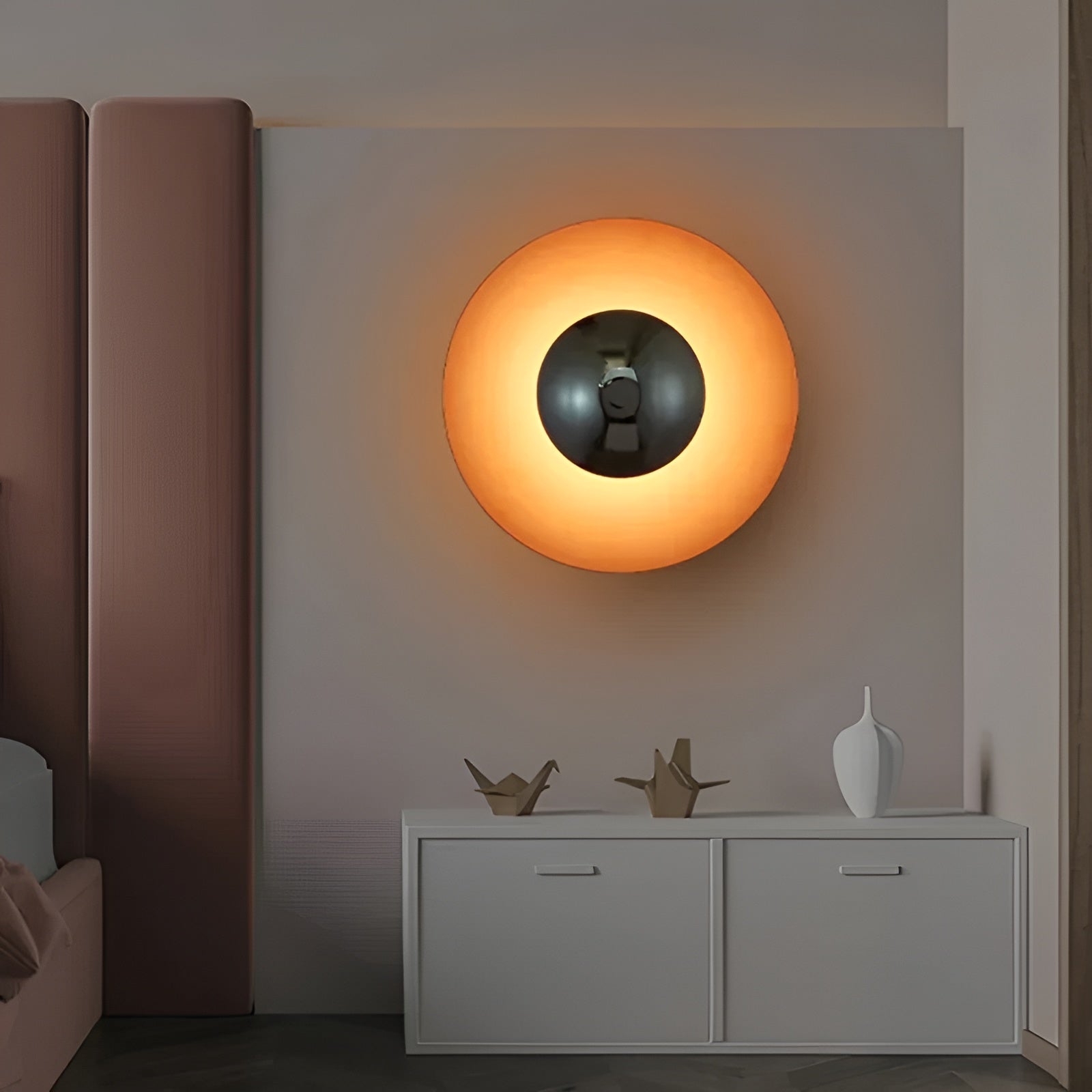 Runde LED-Wandleuchte – Modernes Design mit sanftem Licht