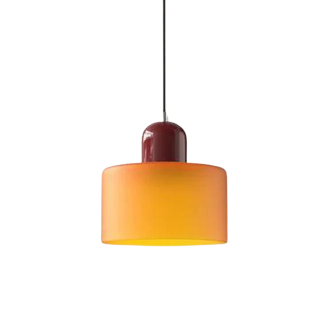 Glaspendelleuchte – Elegante zylindrische Pendelleuchte für gemütliche Wohnräume