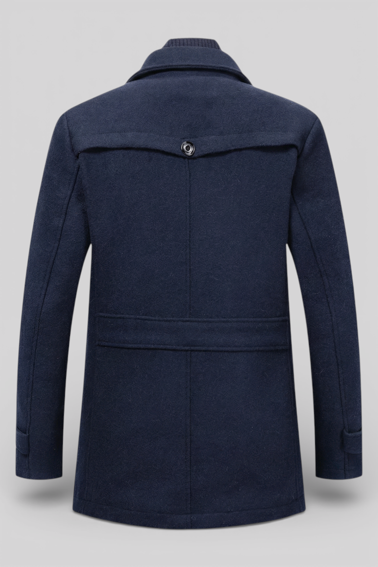 Herren Winterjacke Marineblau – Detailansicht Manschetten