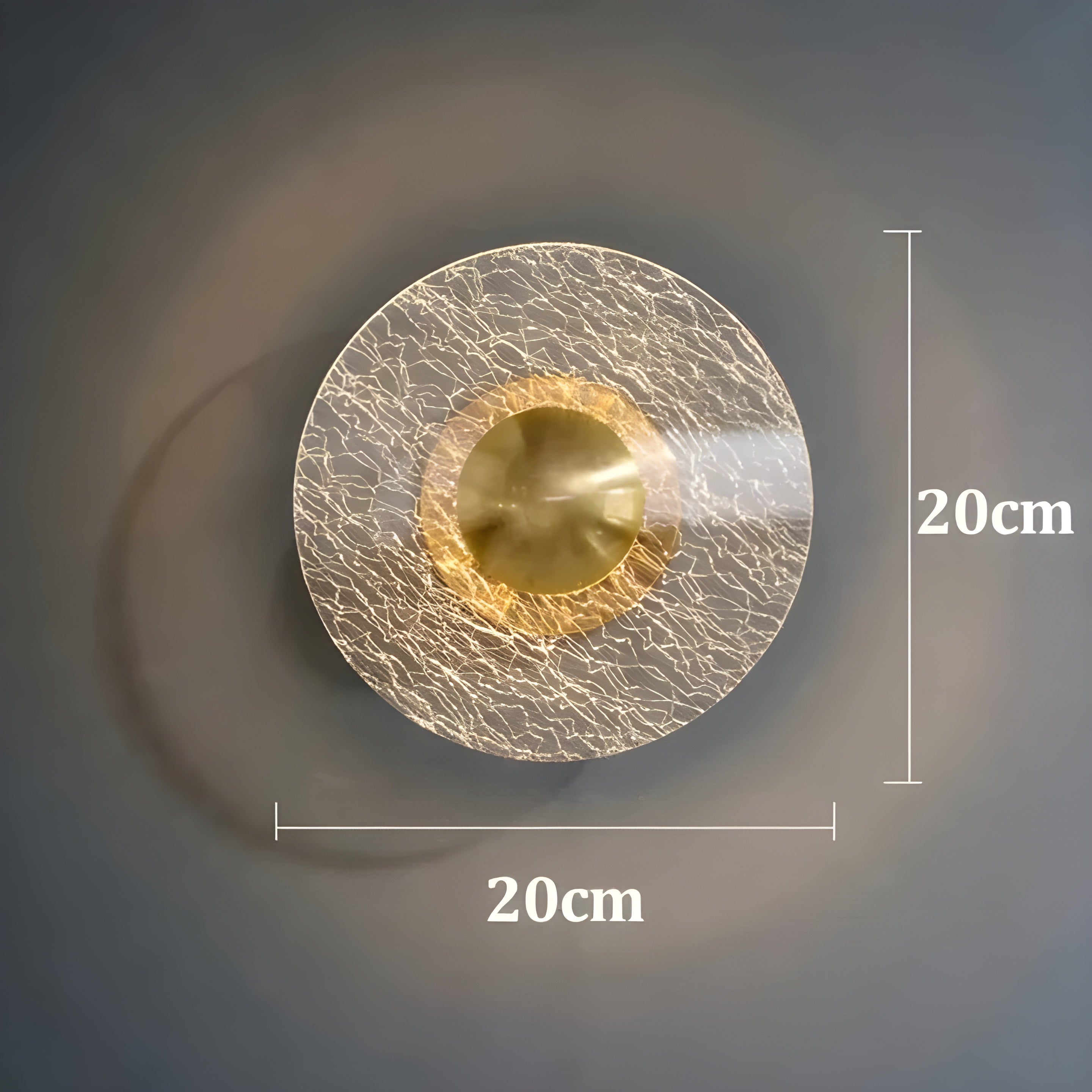 FlorenceGlow Light – Skandinavische Runde LED-Wandleuchte