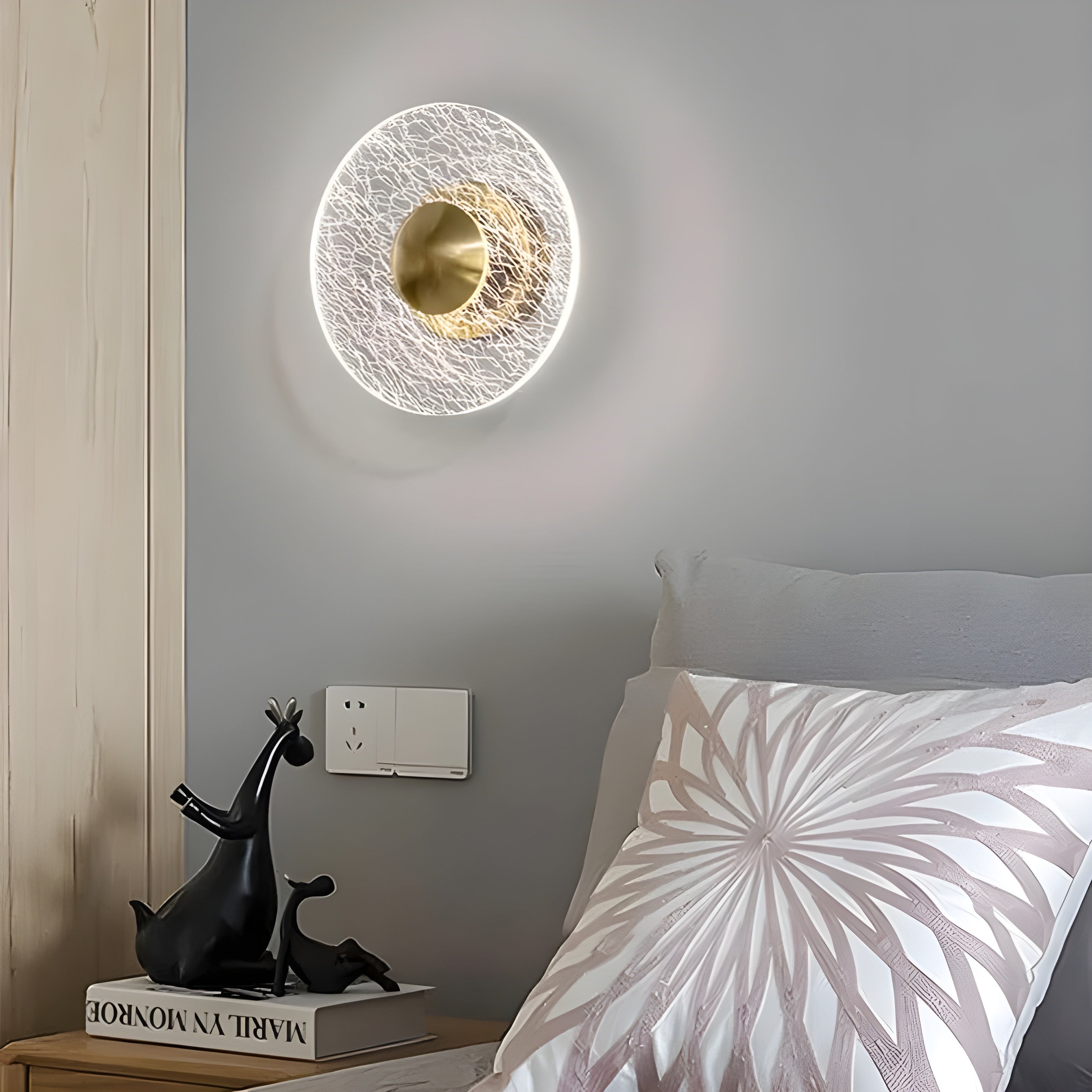 FlorenceGlow Light – Skandinavische Runde LED-Wandleuchte