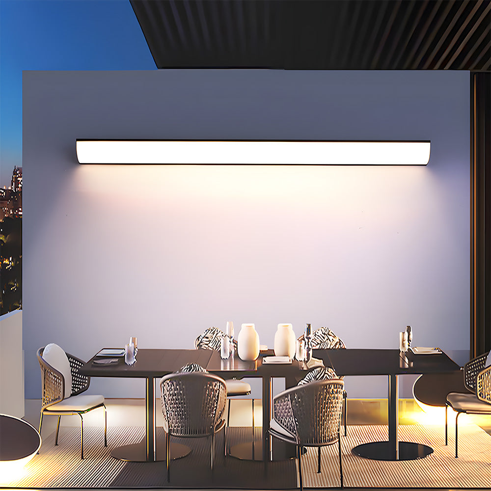 Wasserdichte LED-Wandleuchte für den Außenbereich, minimalistisches Aluminiumgehäuse