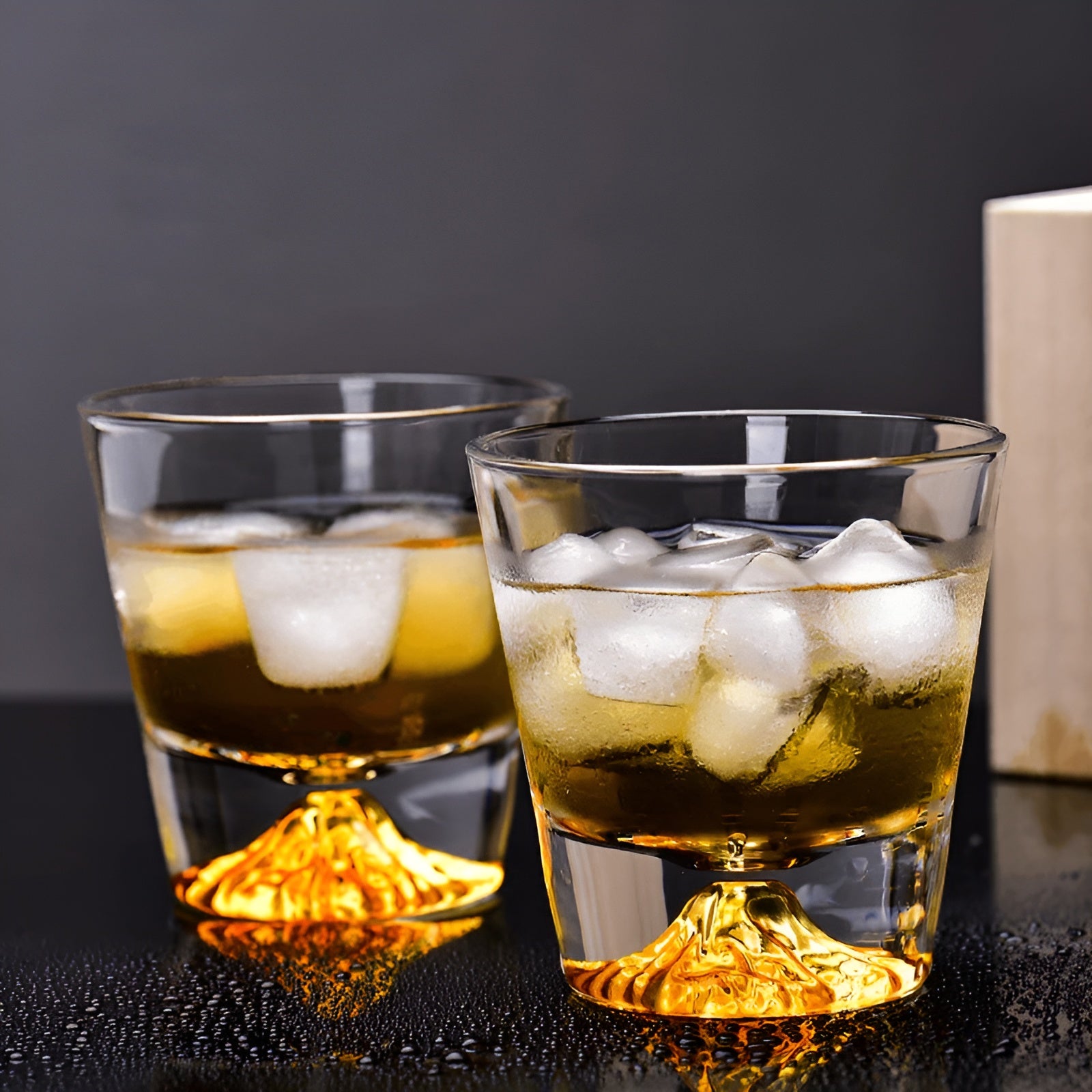 Whiskygläser mit Mount-Fuji-Design – Elegantes Set für Genießer