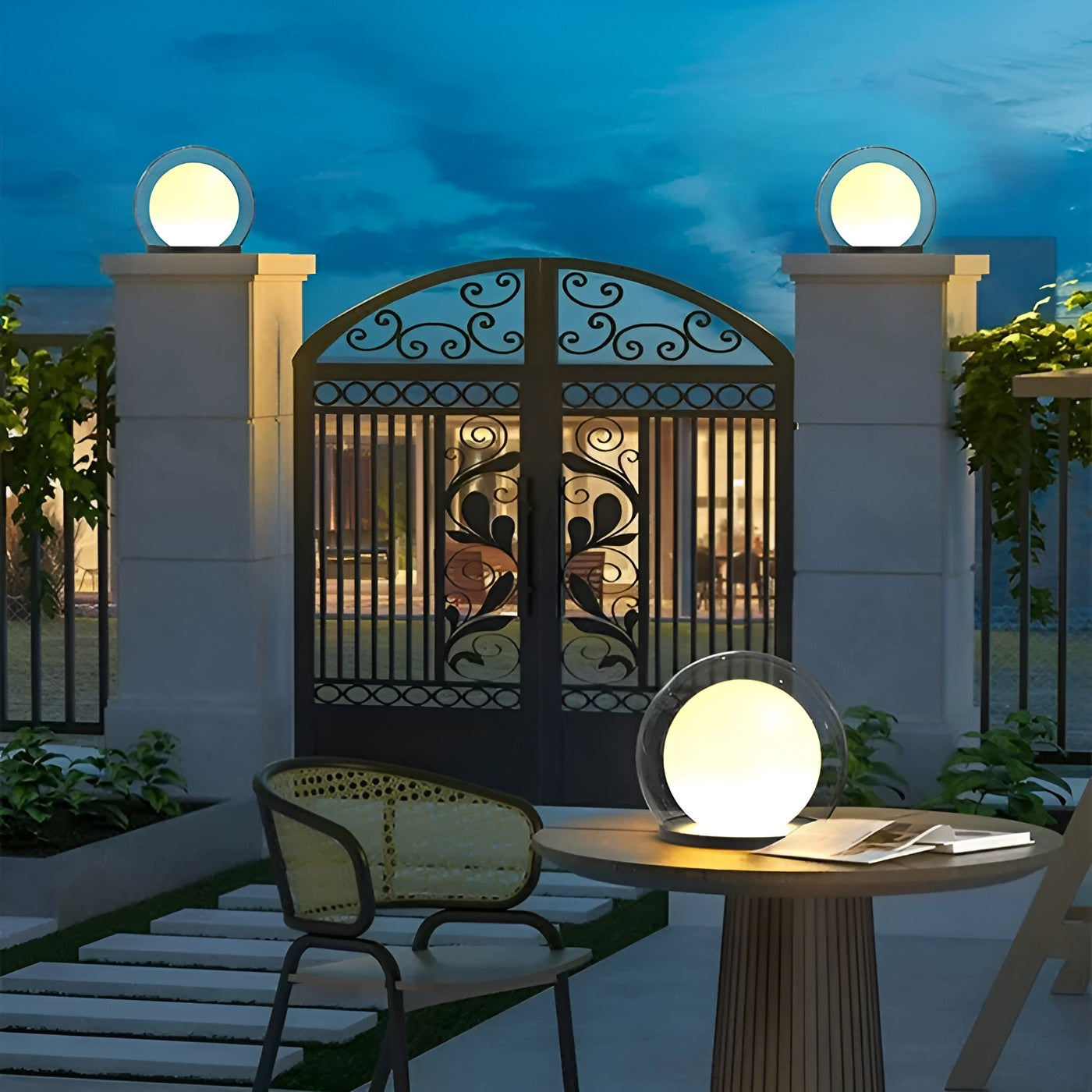 Outdoor-Säulenlampe – Elegante Außenbeleuchtung für Hof und Garten