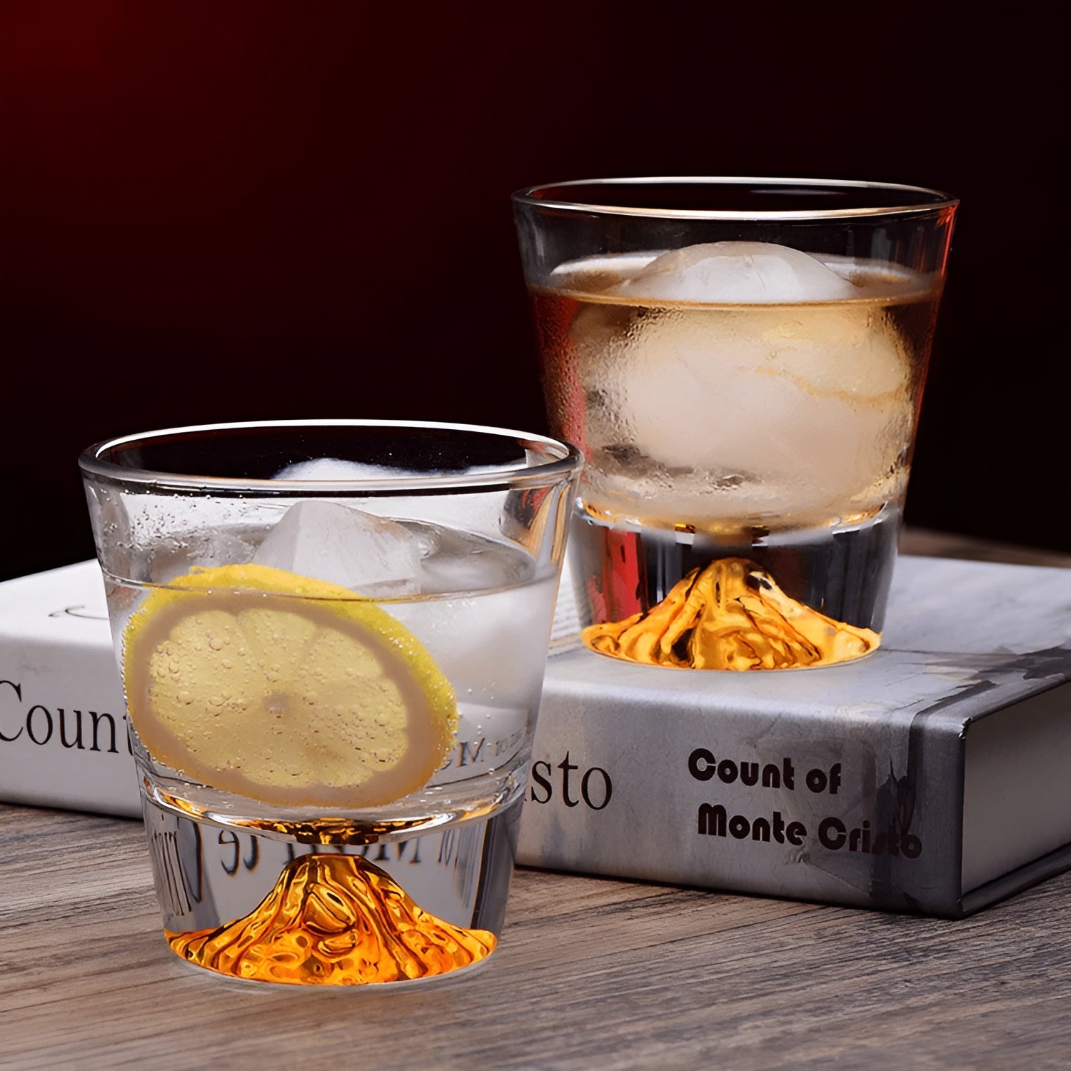 Whiskygläser mit Mount-Fuji-Design – Elegantes Set für Genießer