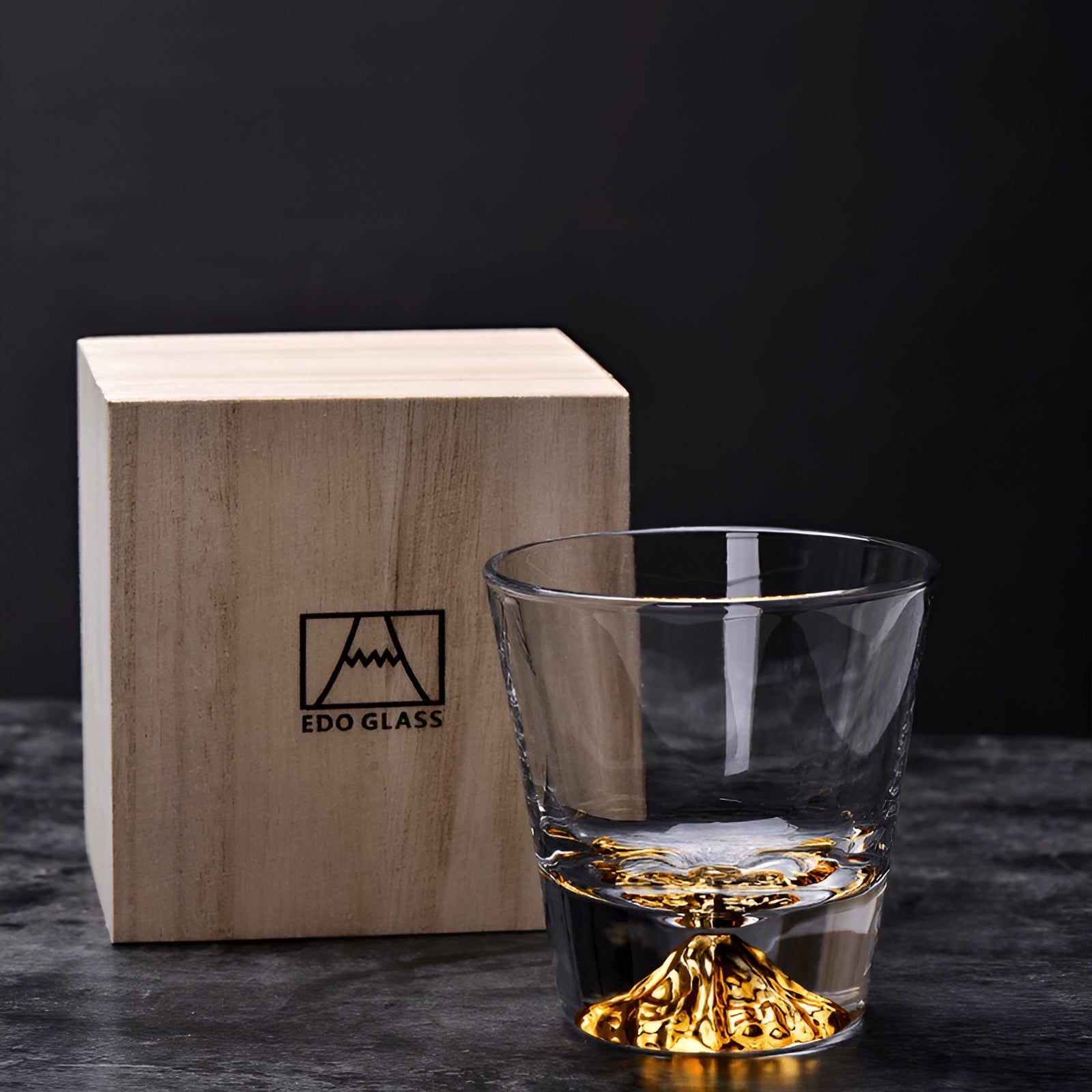 Whiskygläser mit Mount-Fuji-Design – Elegantes Set für Genießer