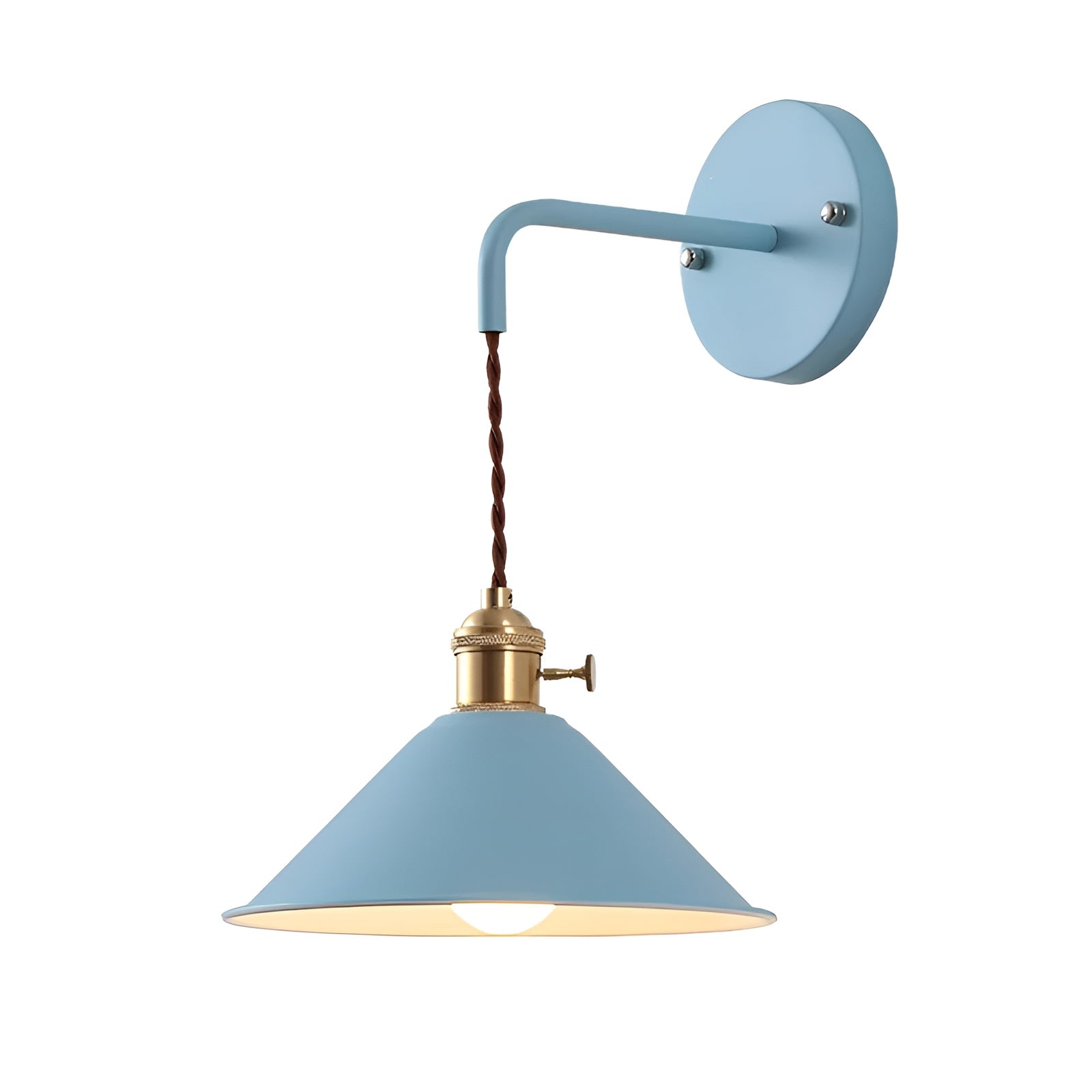 Vintage Wandleuchte aus Metall – Retro Design für Wohnzimmer & Flur