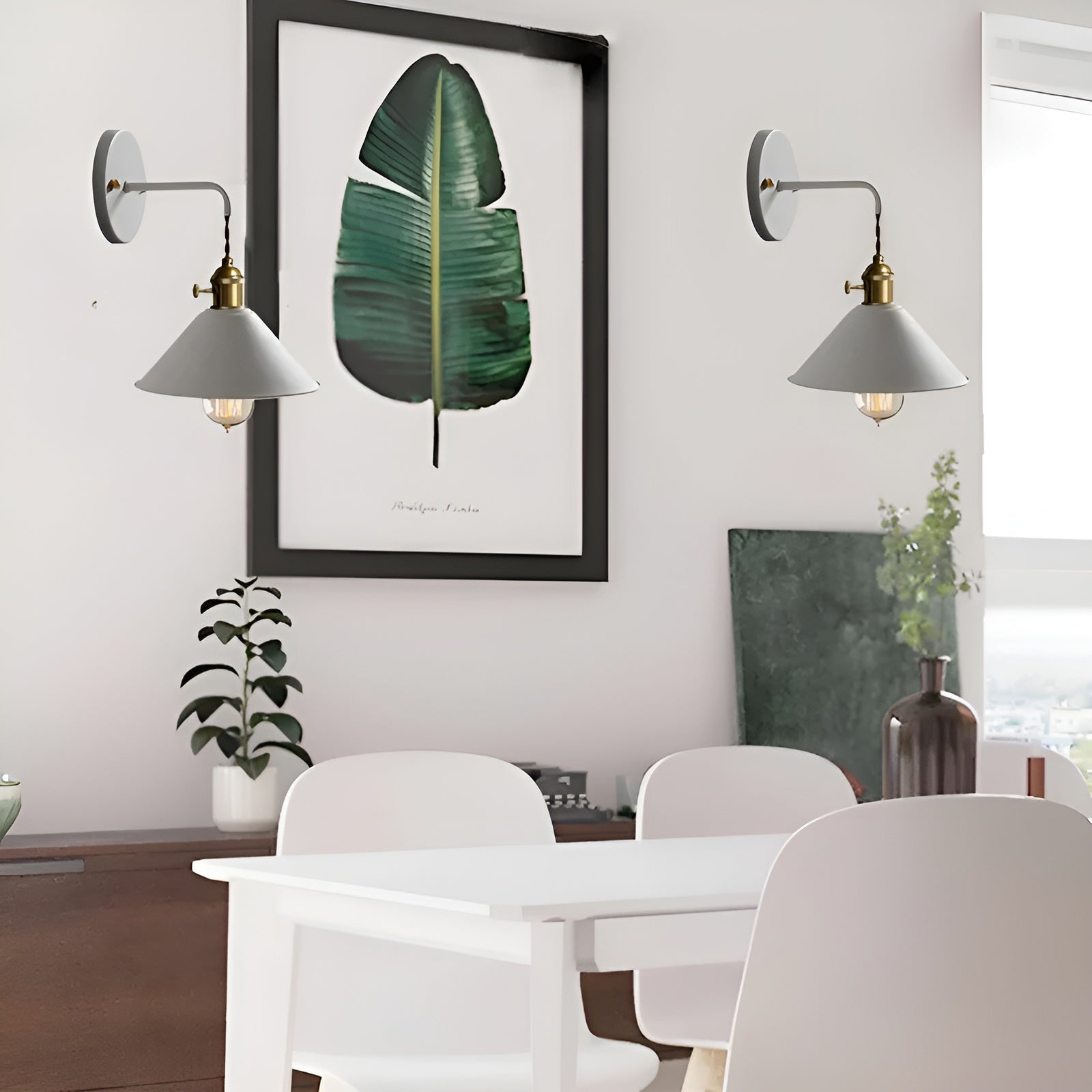 Vintage Wandleuchte aus Metall – Retro Design für Wohnzimmer & Flur