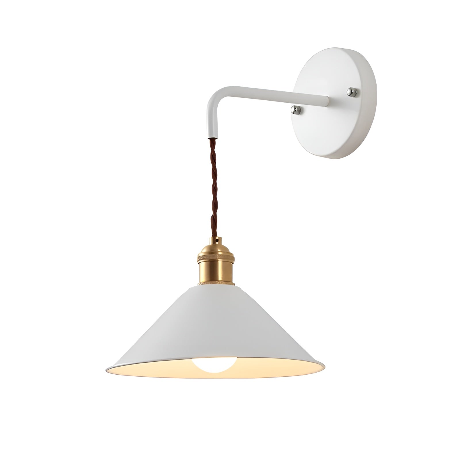 Vintage Wandleuchte aus Metall – Retro Design für Wohnzimmer & Flur