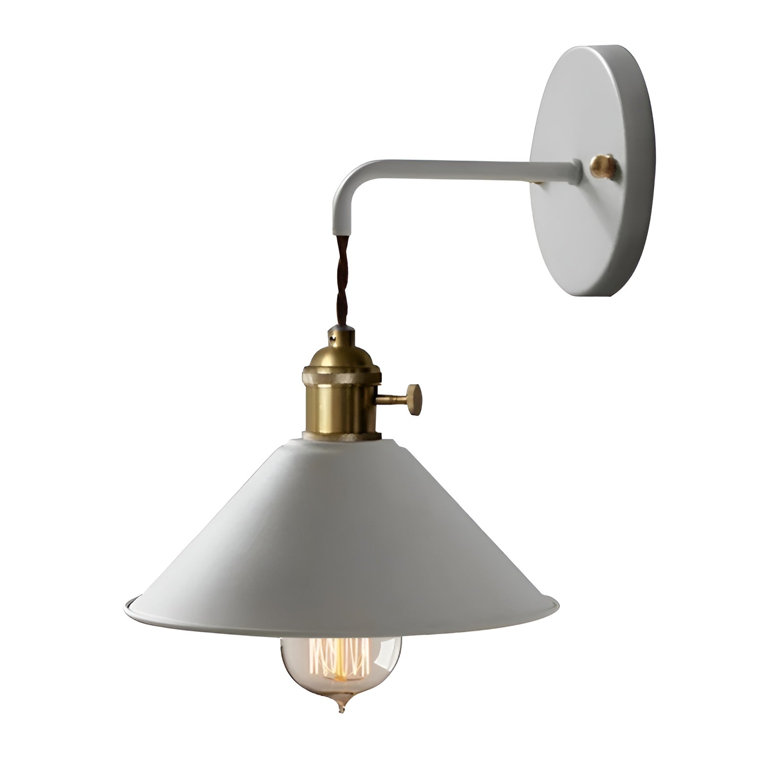 Vintage Wandleuchte aus Metall – Retro Design für Wohnzimmer & Flur