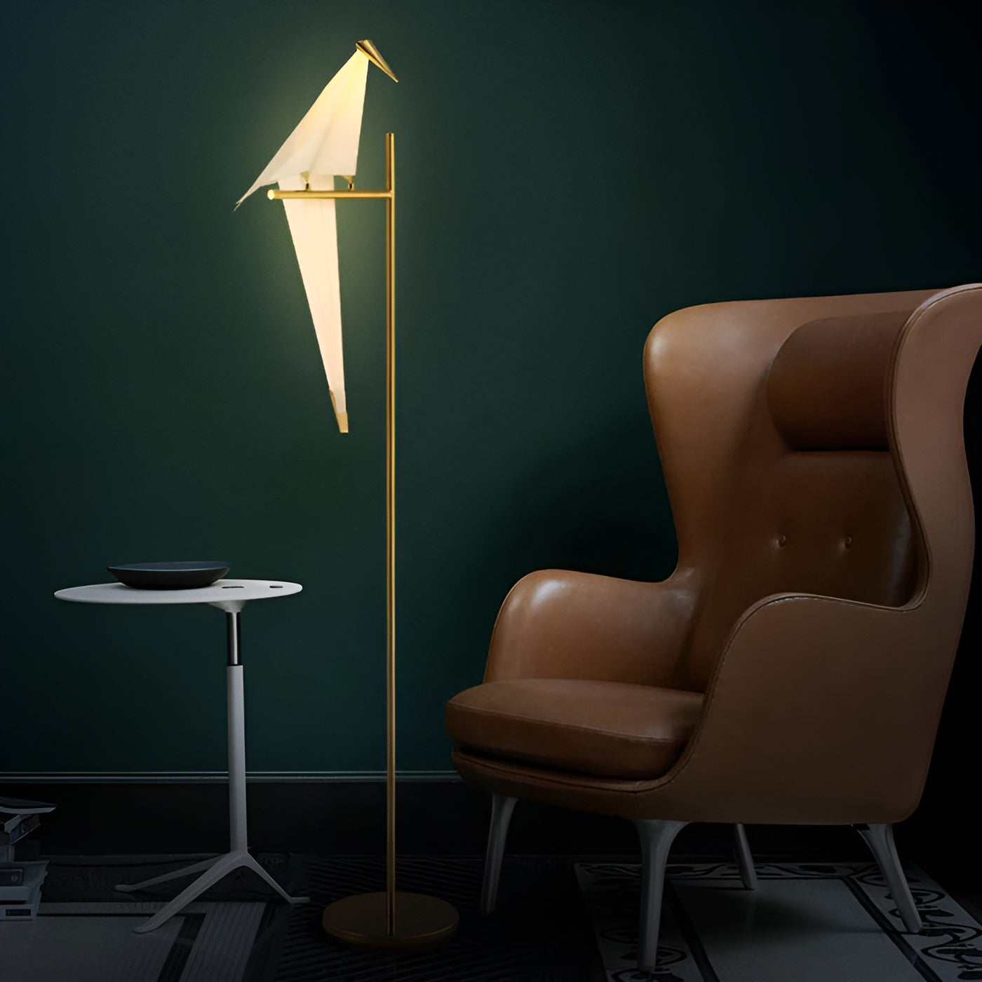 Origami Pendelleuchte mit Vogel-Design – Stilvolle Hängelampe für Wohnraum
