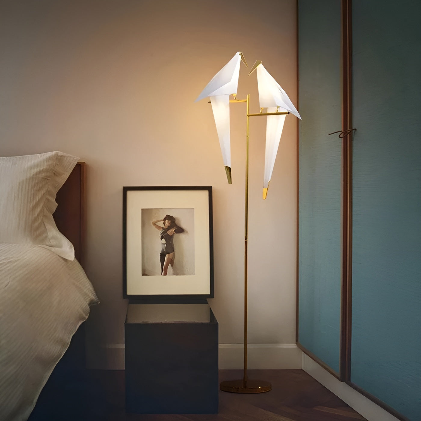 Origami Pendelleuchte mit Vogel-Design – Stilvolle Hängelampe für Wohnraum