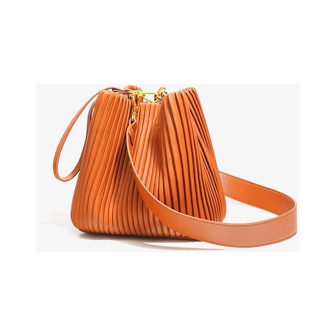 Deborah Bag - Elegante Bucket Damen Schultertasche aus Echtleder Elegare