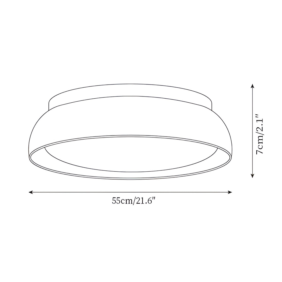Runde Deckenleuchte – Warmes, Gleichmäßiges Licht | Geeignet für alle Räume