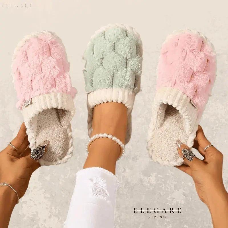 Plush Perfect - Hausschuhe mit ultimativer Wärme und Komfort - Elegare - DEA109 -