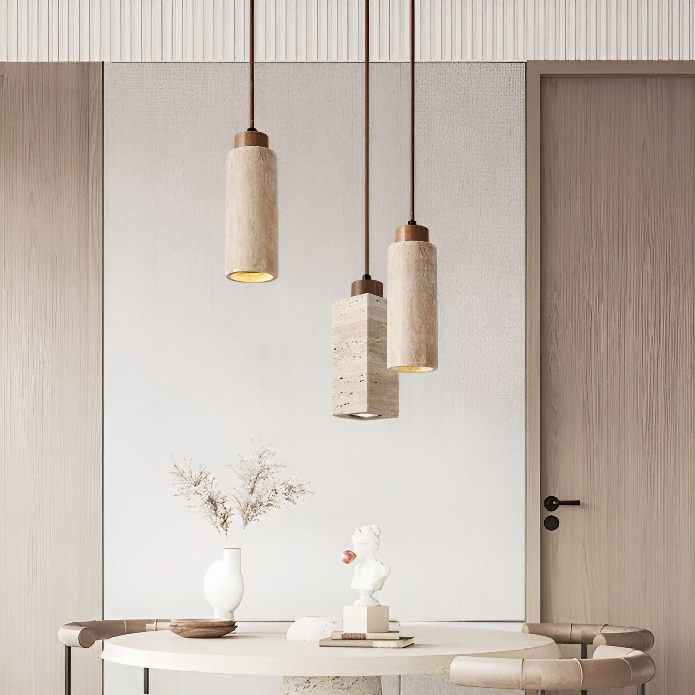 Nordic GlowStone - Wabi Sabi Japanische Droplight-Deckenleuchte - Elegare