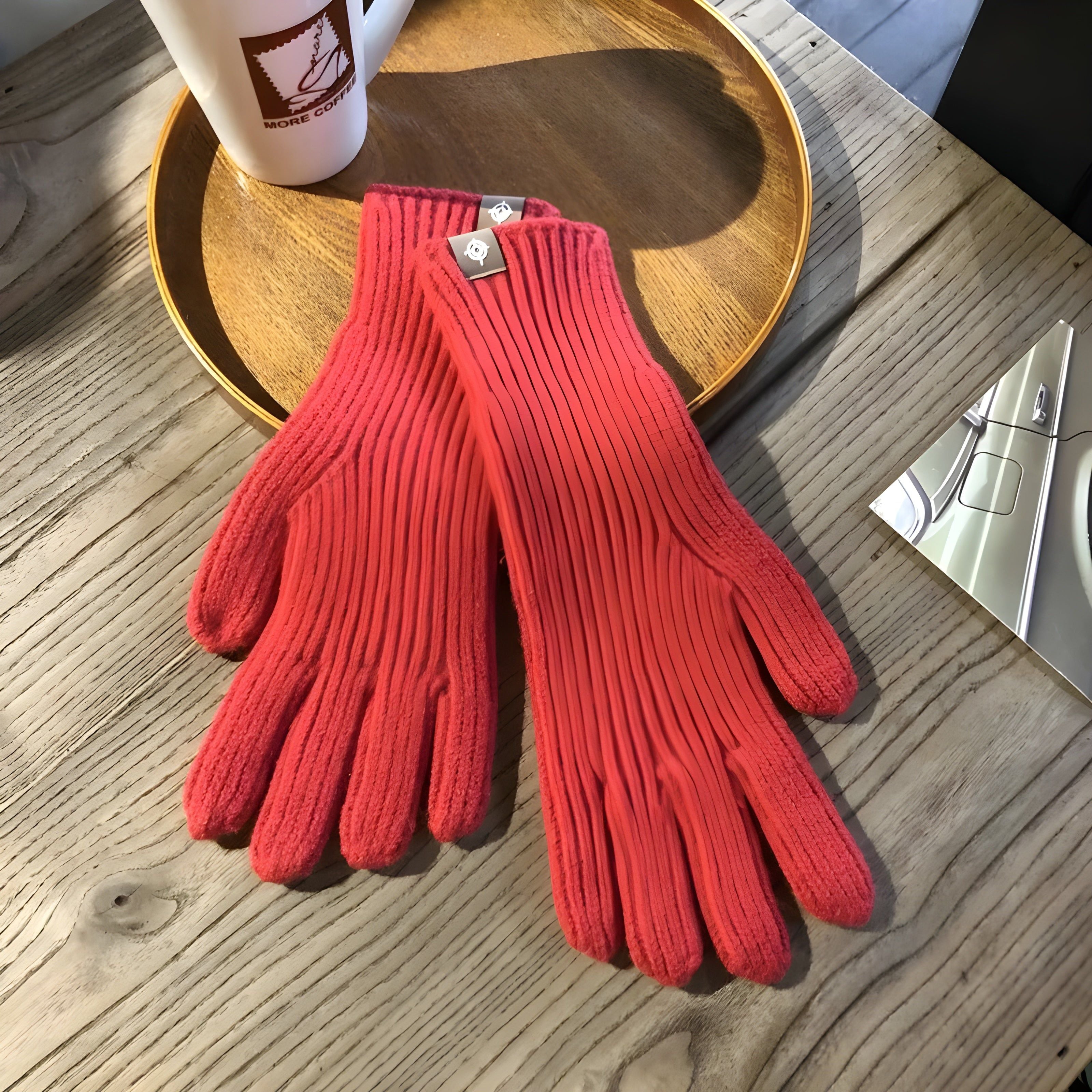 CozyTouch Handschuhe – Legere gestrickte Winterhandschuhe aus Wolle