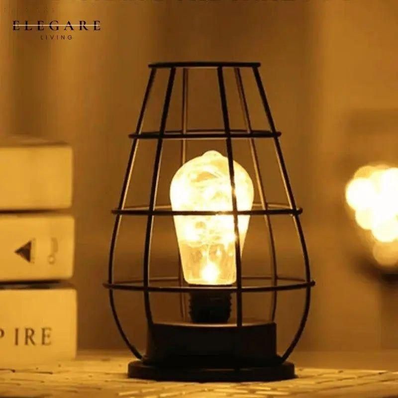 Retro Illumina - LED-Tischleuchte - Elegare - DEA147 - Punkte-Flachmann