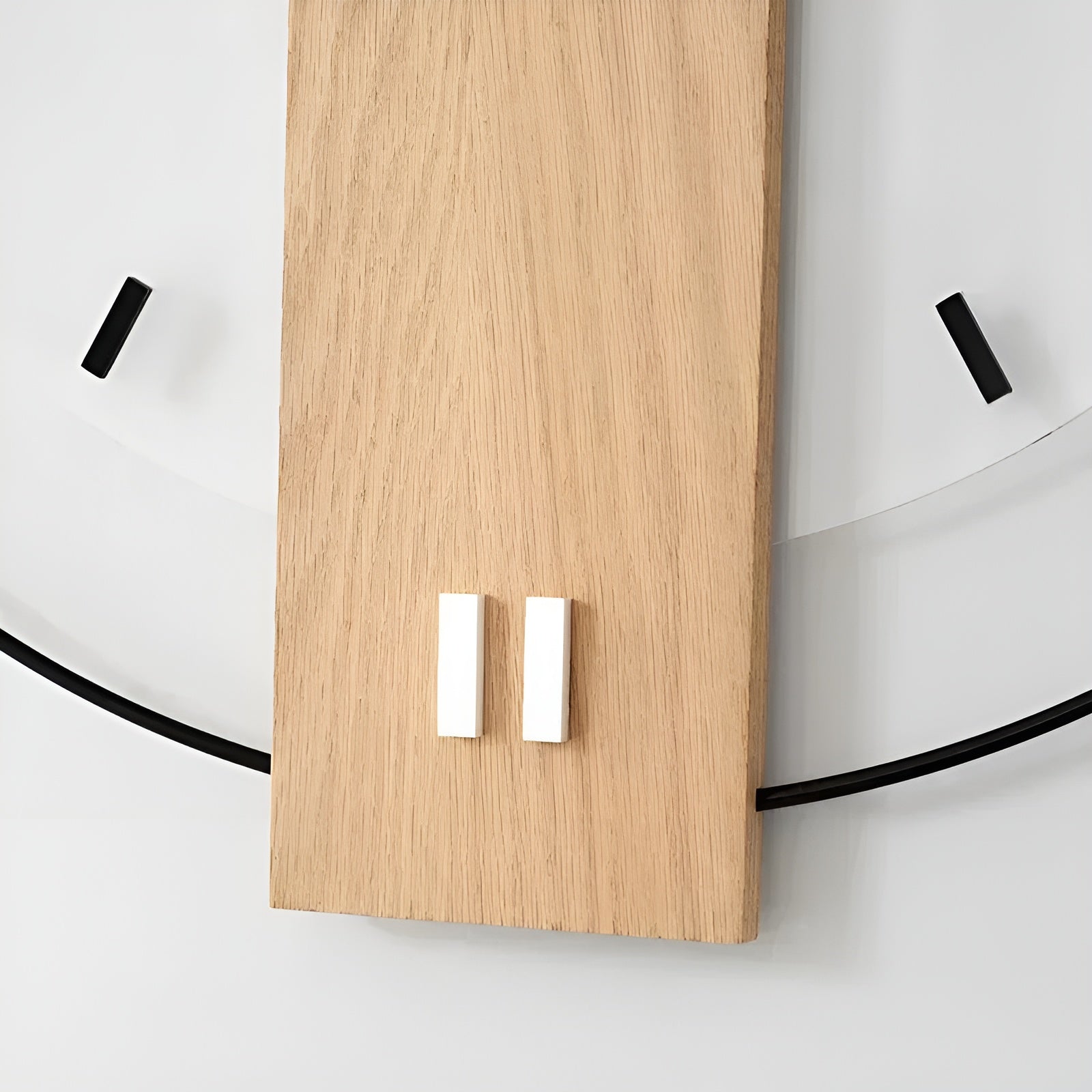 Wanduhr aus Holz – Lautlos und Stilvoll | Perfekt für Wohnzimmer & Büro