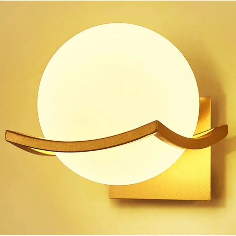 LED-Wandleuchte aus Glas – Moderne, Dekorative Beleuchtung