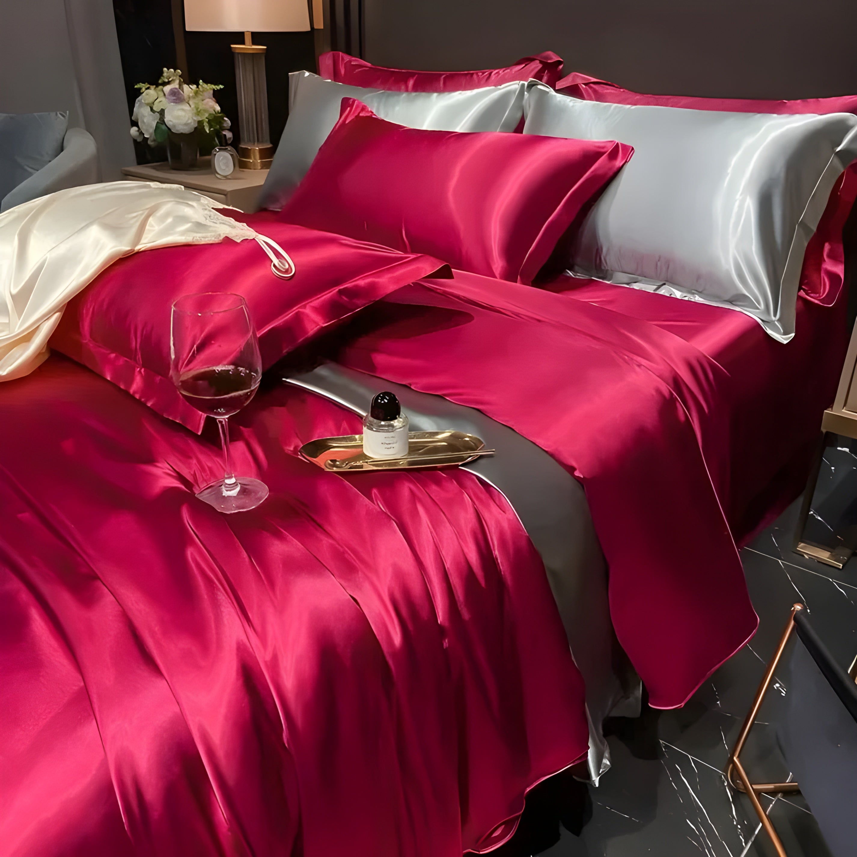 Bettwäsche-Set aus Satin – Luxuriös und Weich | Perfekt für alle Jahreszeiten