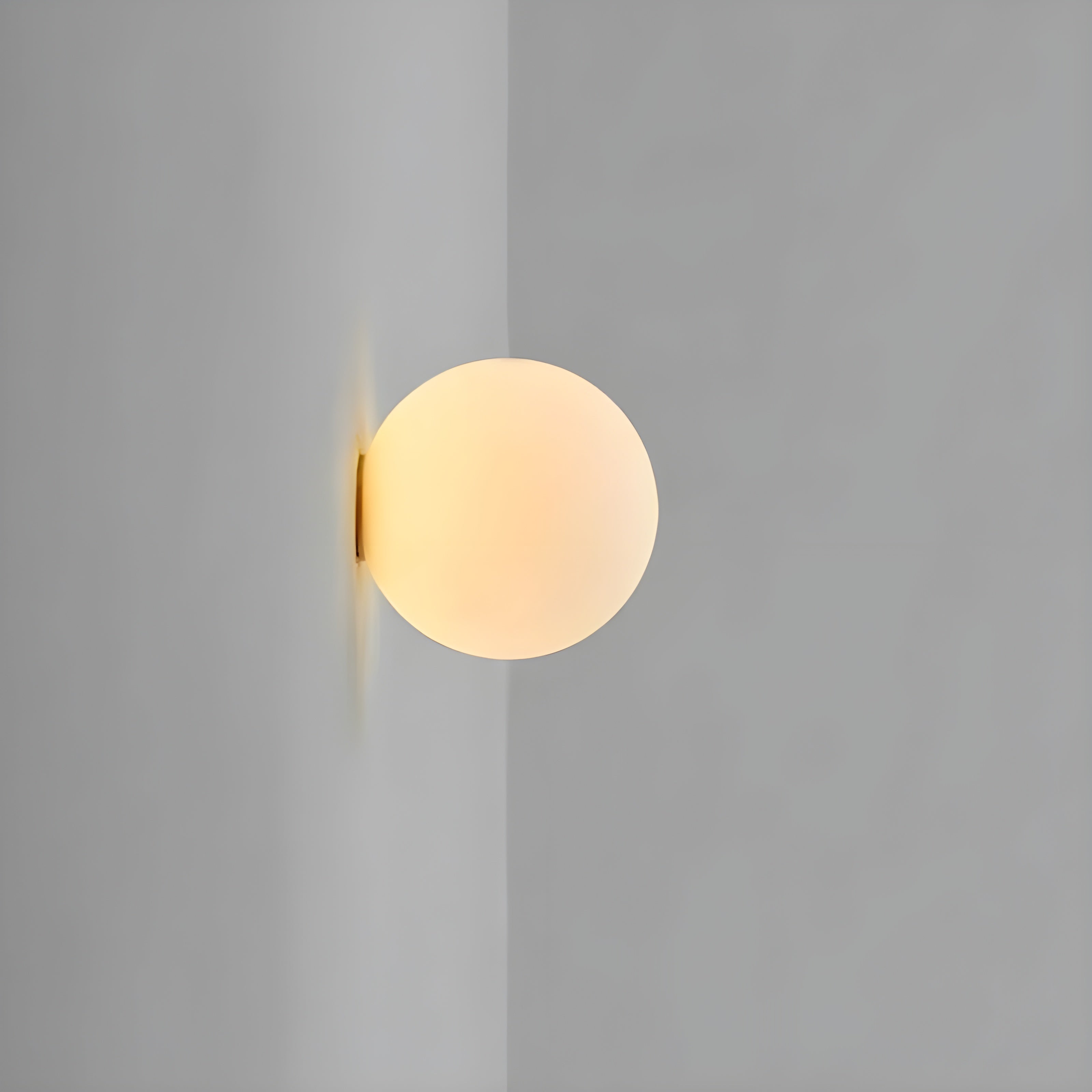 Runde Glas Wandleuchte – Moderne LED-Lampe für Wohnzimmer oder Flur