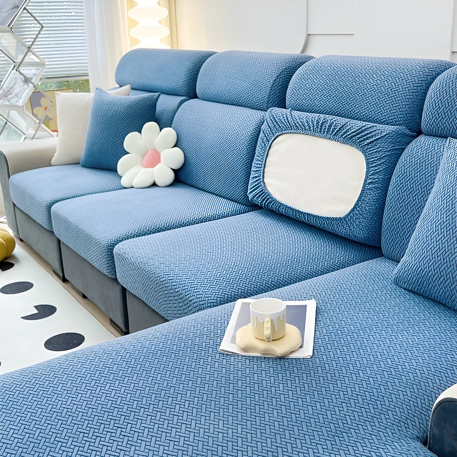 Elastische Sofahülle – Wasserabweisend und Passgenau | Schützender Bezug aus Stretchstoff