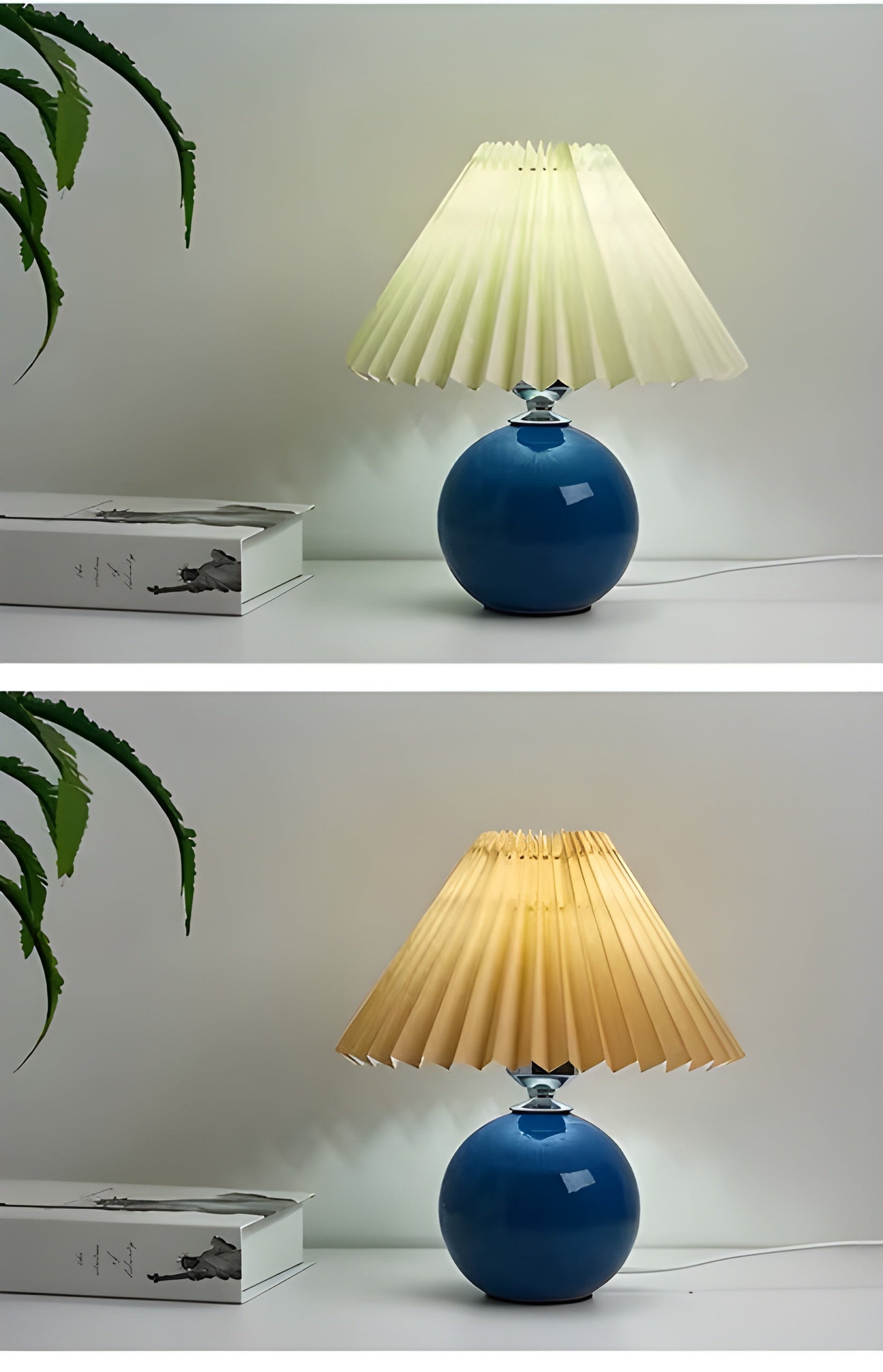 LumiPleat Lampe – Vintage Falten-Tischlampe