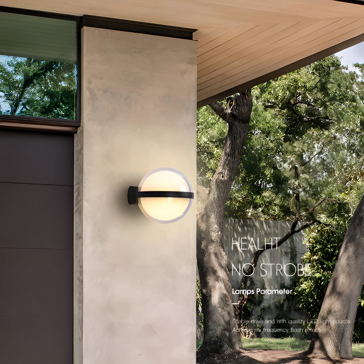 Runde LED Wandleuchte für Außen – Wasserdicht und Modern | Ideal für Garten, Balkon & Eingang