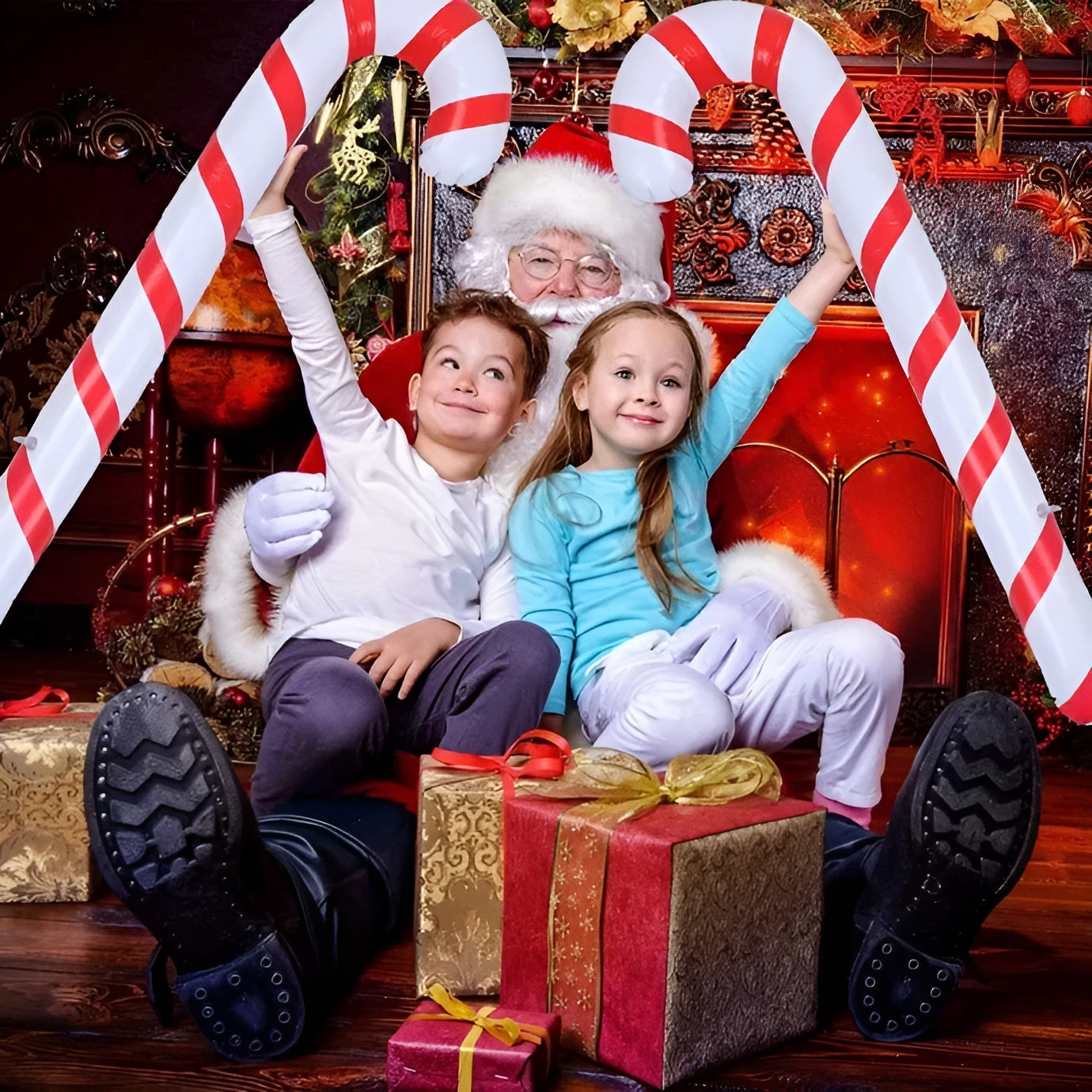 Aufblasbare Weihnachts-Zuckerstangen – Dekorativ und Wiederverwendbar | Perfekt für Innen & Außen
