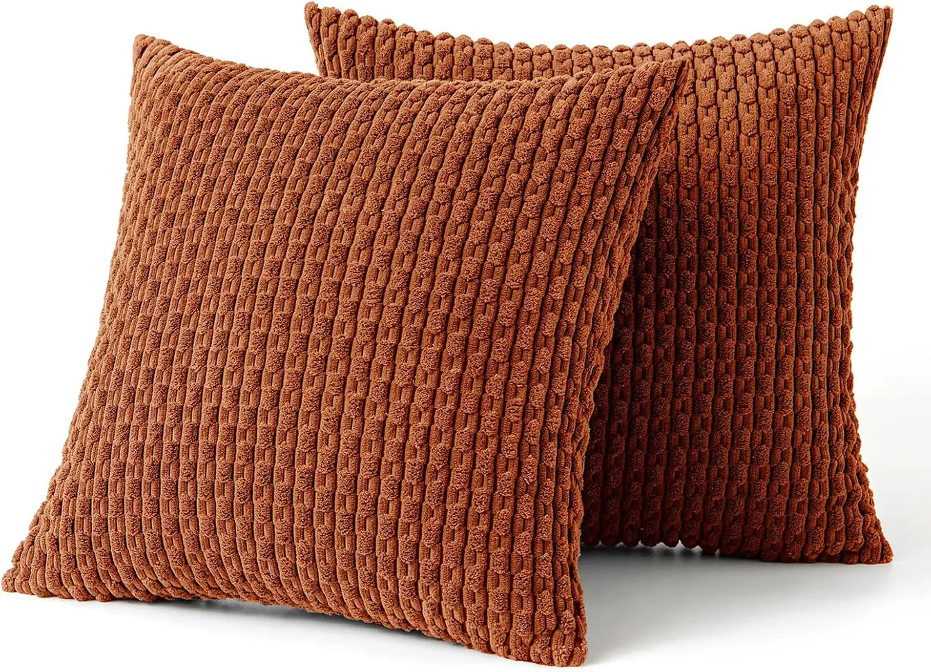 Geripptes Samt-Kissen – Weich & Gemütlich | Boho-Design für Sofa und Bett - Kissen