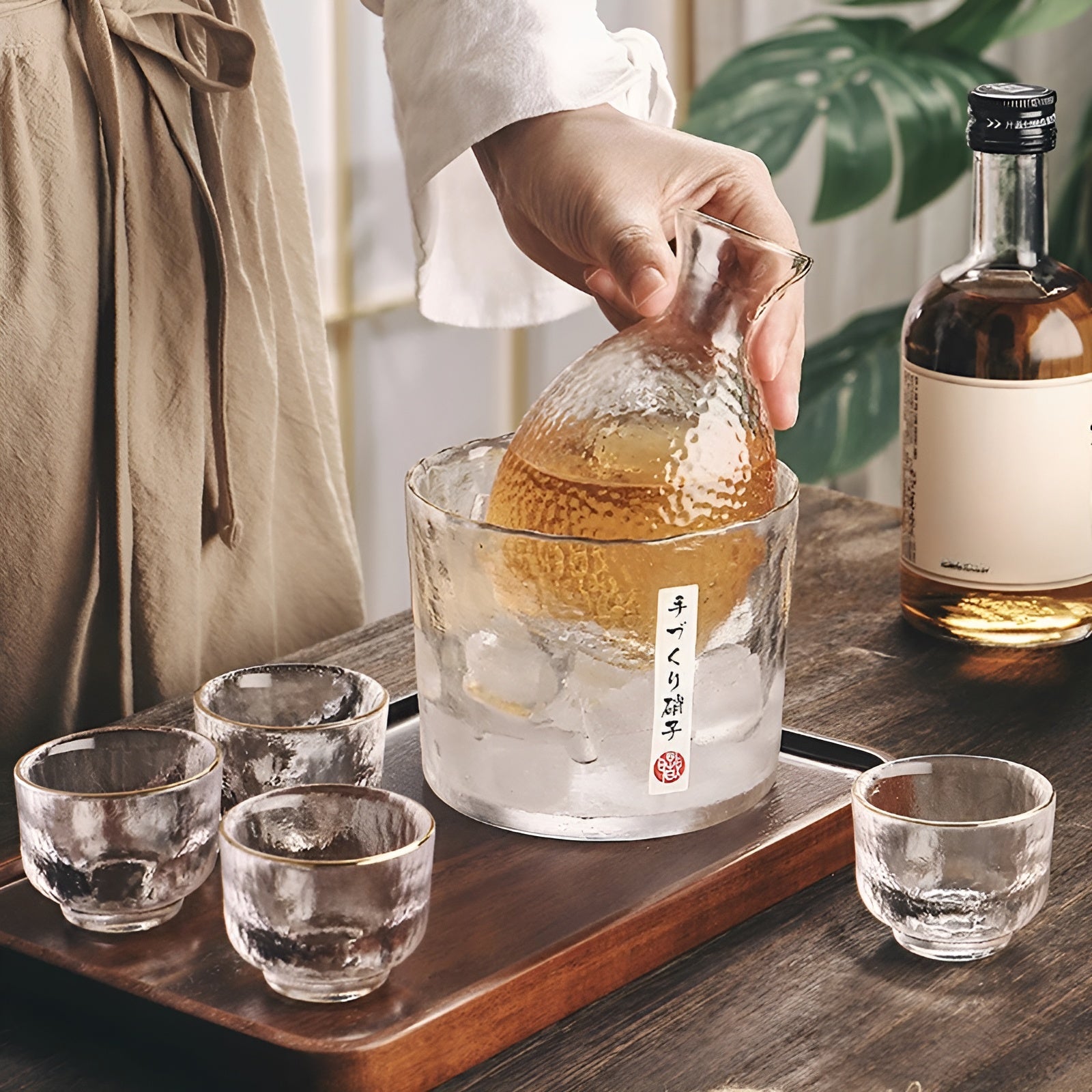 Japanisches Glas-Set – Elegantes Sake- & Whisky-Set | Perfekt für Bar & Zuhause