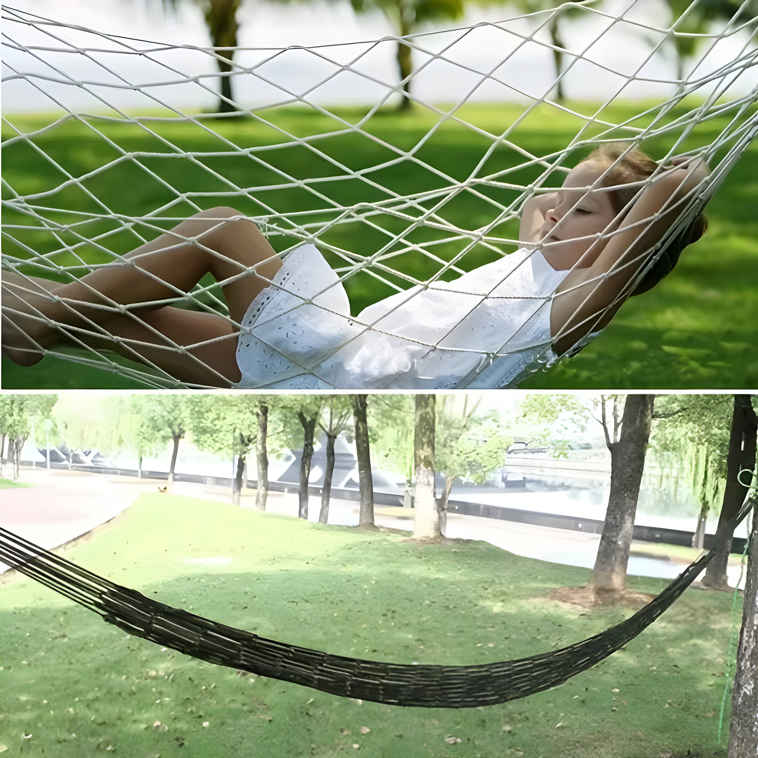 BreezeNest Hängematte - Tragbare Camping-Hängematte