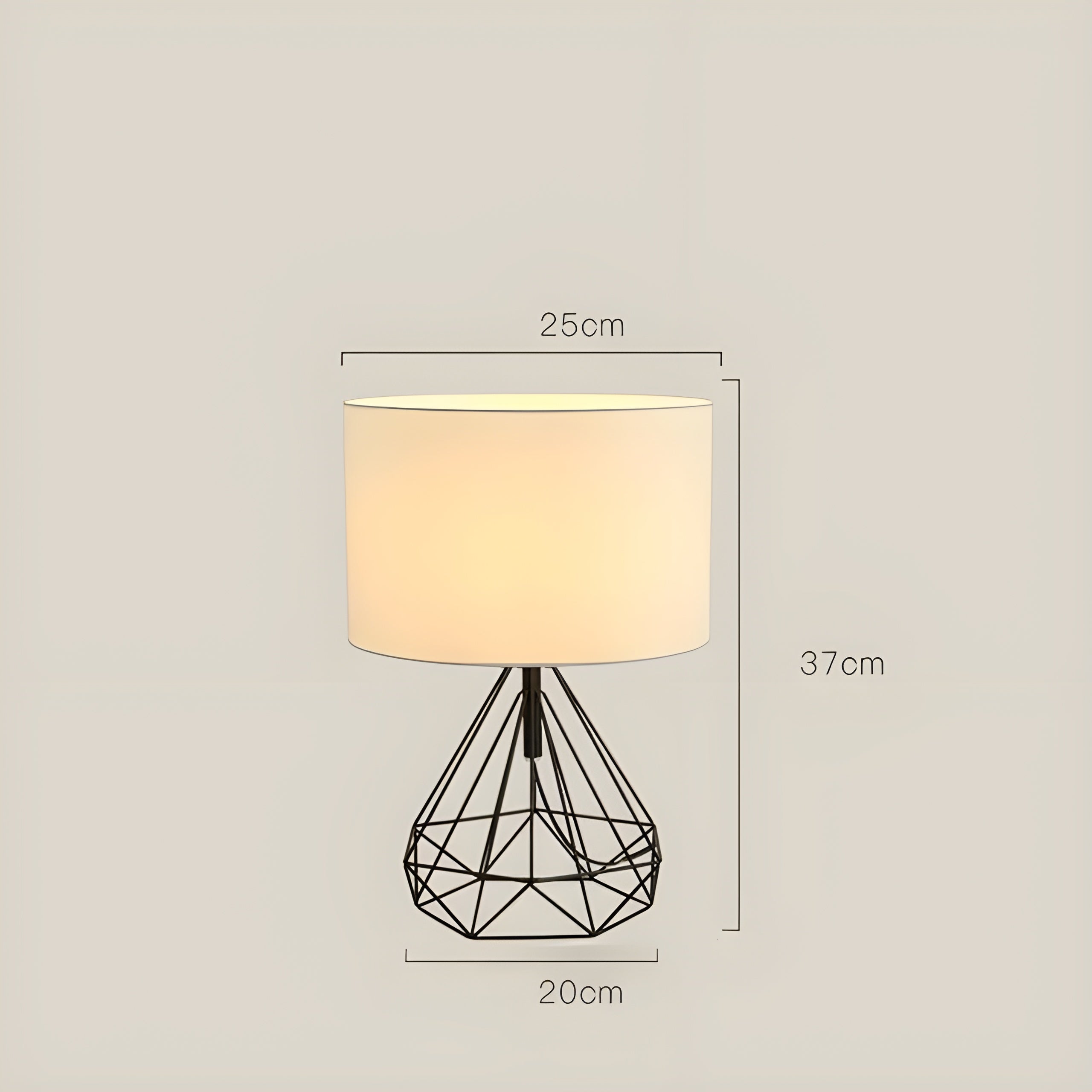 SkandiShade Lamp - Dekorative Tischlampe im skandinavischen Design