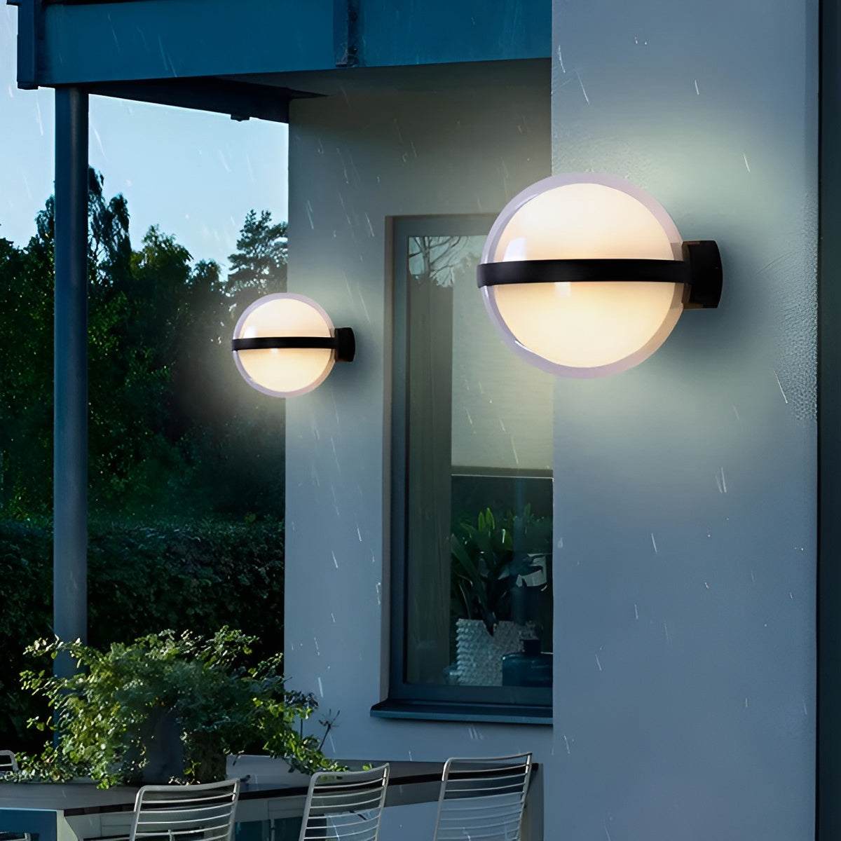 Runde LED Wandleuchte für Außen – Wasserdicht und Modern | Ideal für Garten, Balkon & Eingang