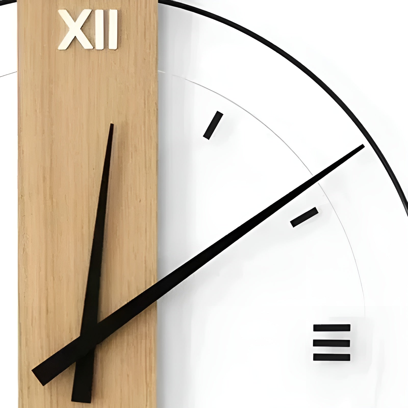 Wanduhr aus Holz – Lautlos und Stilvoll | Perfekt für Wohnzimmer & Büro