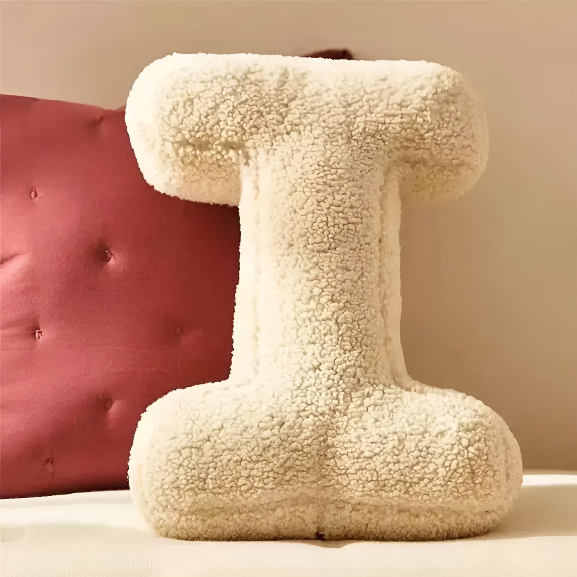 Samt Alphabet-Kissen – Weich & Dekorativ | Buchstaben A–Z für Sofa & Kinderzimmer - Kissen