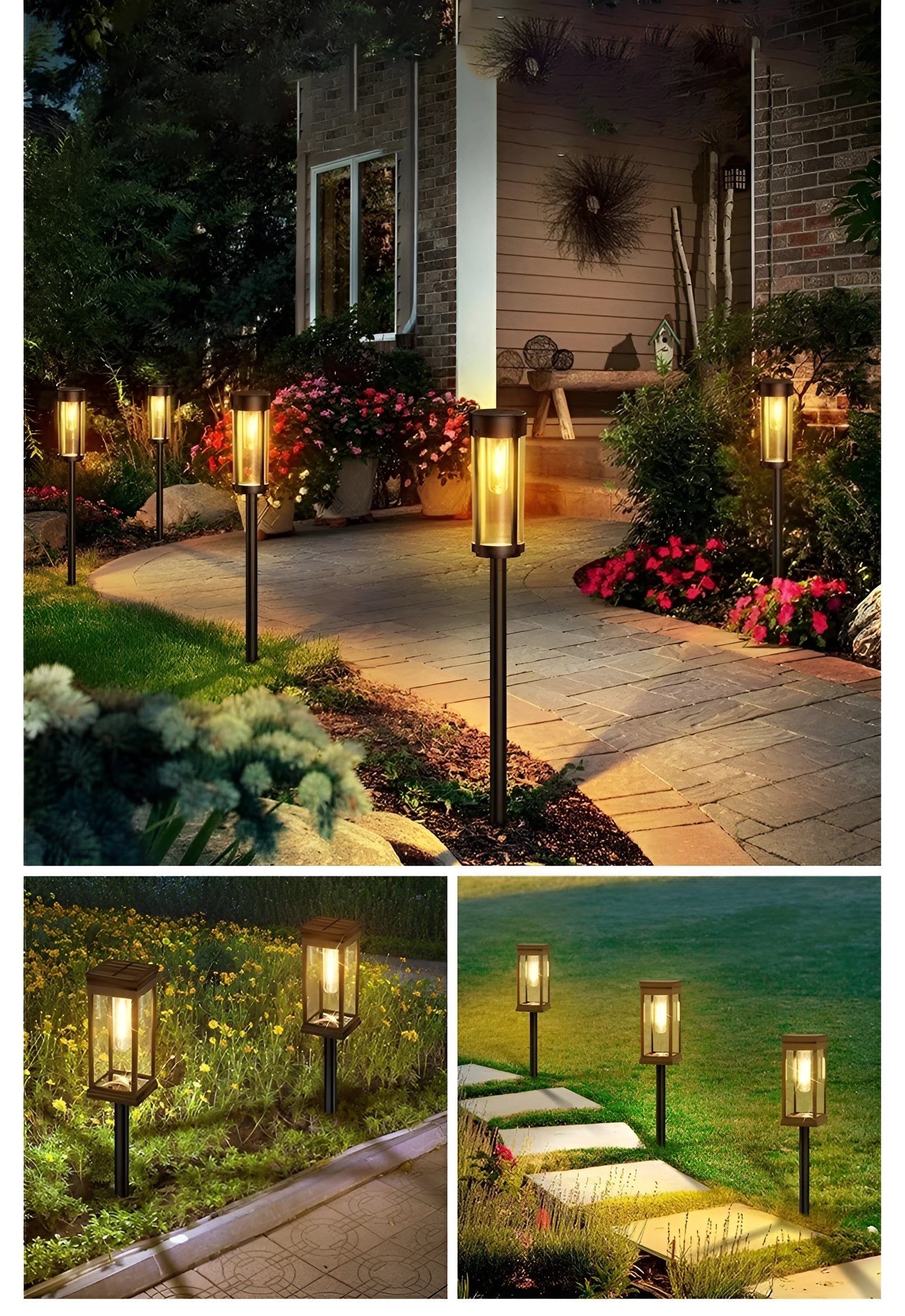 Solar Gartenleuchte – Dekoratives Licht für eine Gemütliche Atmosphäre | Perfekt für Terrasse und Garten