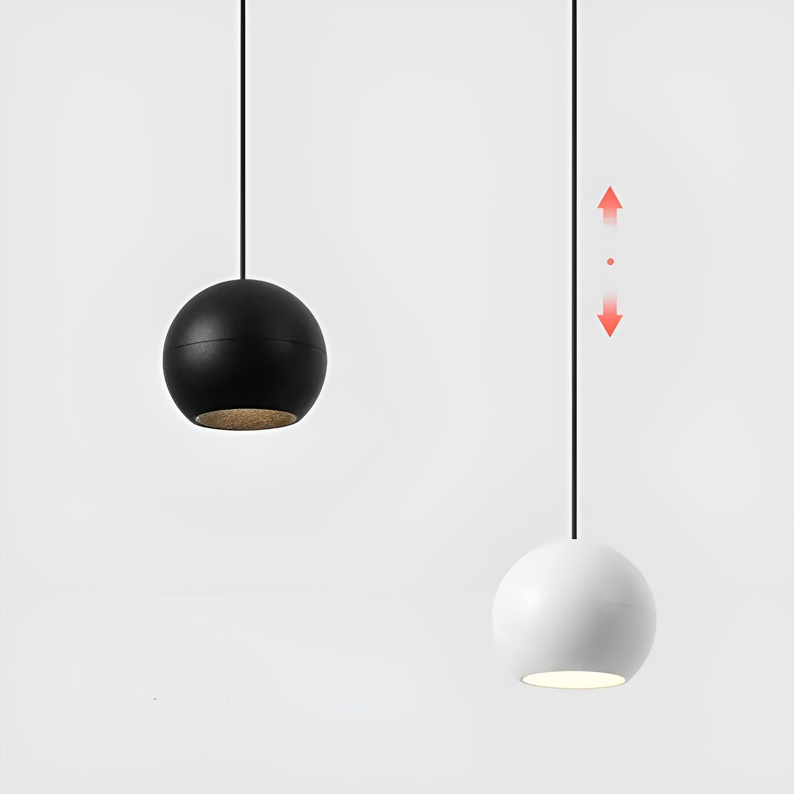 Minimalistische Kugel-Hängelampe – Modernes Design | Ideal für Café, Küche und Wohnzimmer