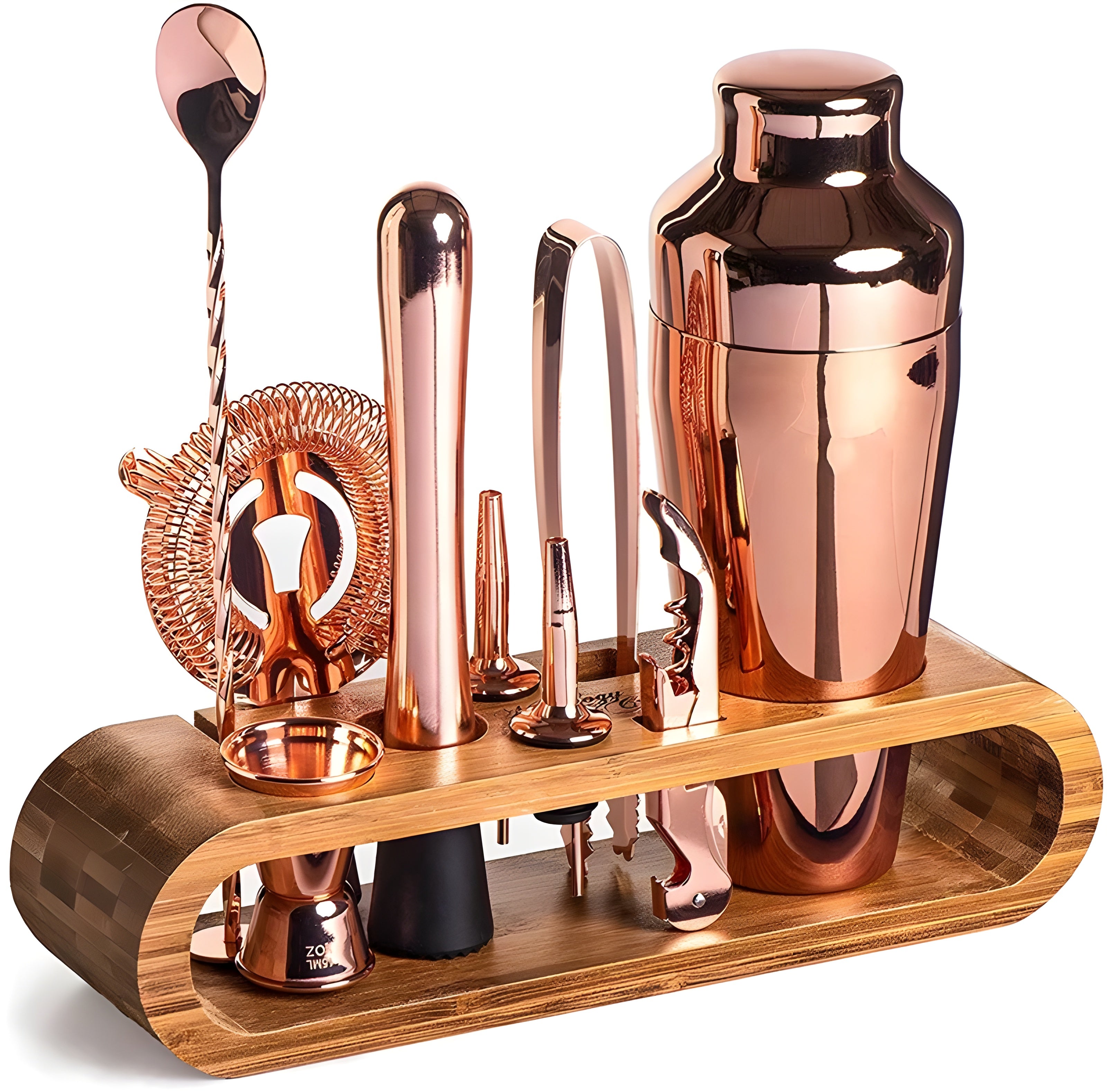 Cocktail-shaker-set Aus Edelstahl – 10-teiliges Premium-barkeeper-set | Ideal Für Mixgetränke Und Partys