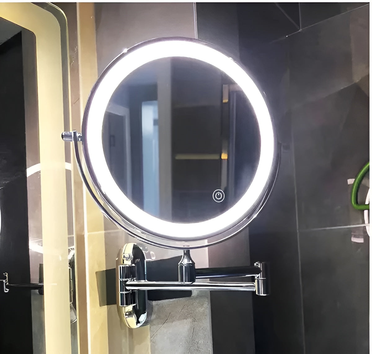 LED-Schminkspiegel mit Vergrößerung – Wiederaufladbar und Beleuchtet | Ideal für Bad und Make-up