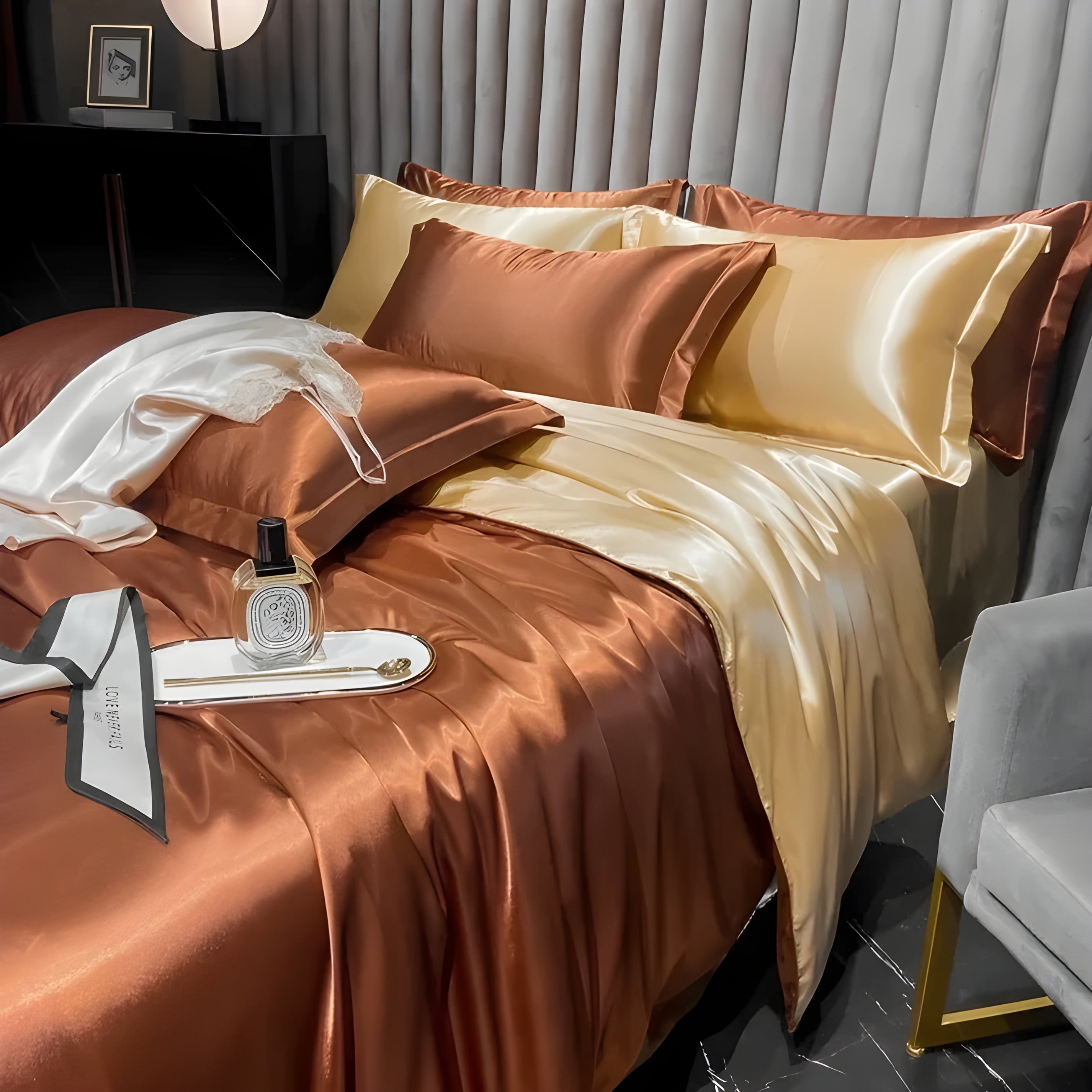 Bettwäsche-Set aus Satin – Luxuriös und Weich | Perfekt für alle Jahreszeiten
