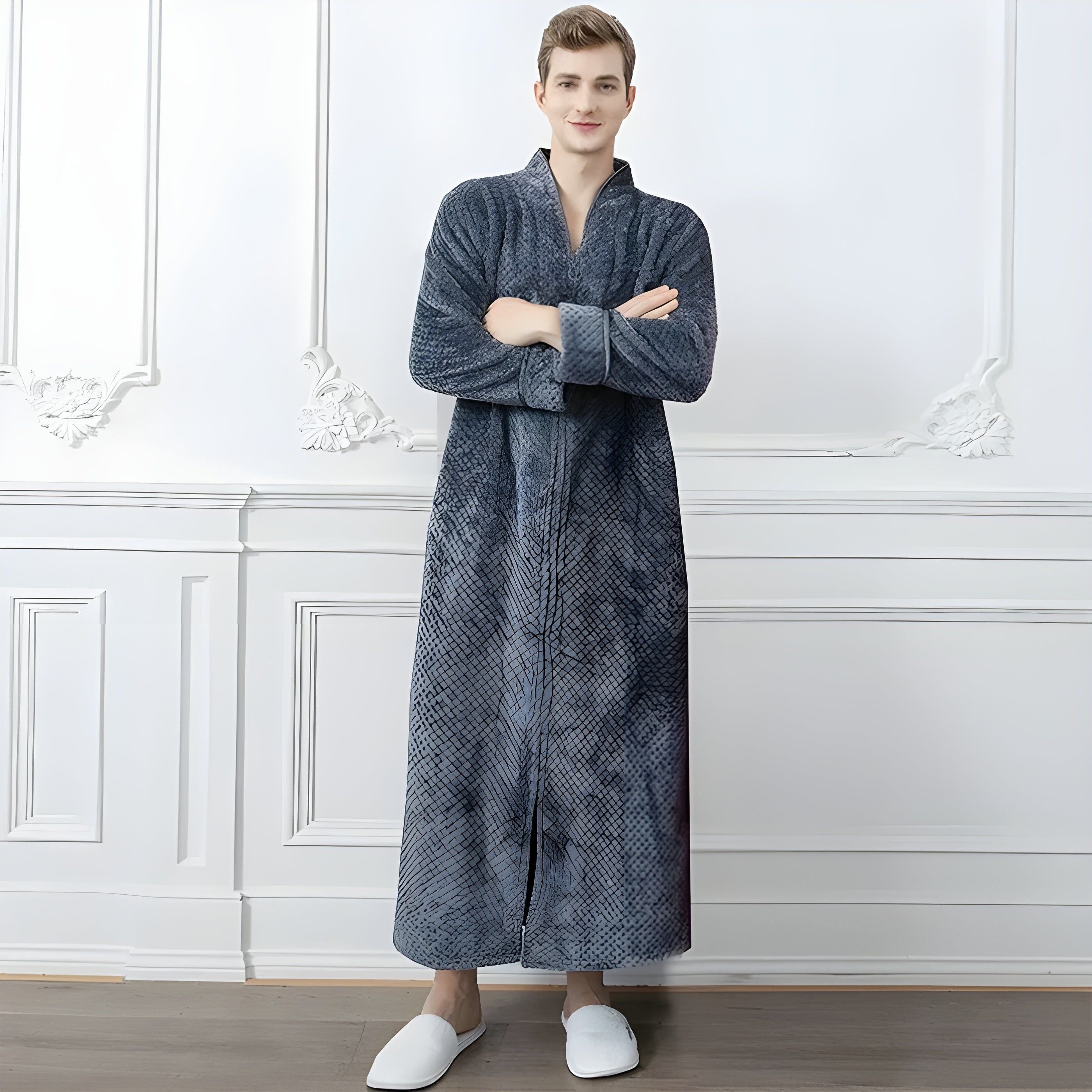 Alex Bathrobe - Luxus-Thermo-Bademantel aus Jacquard