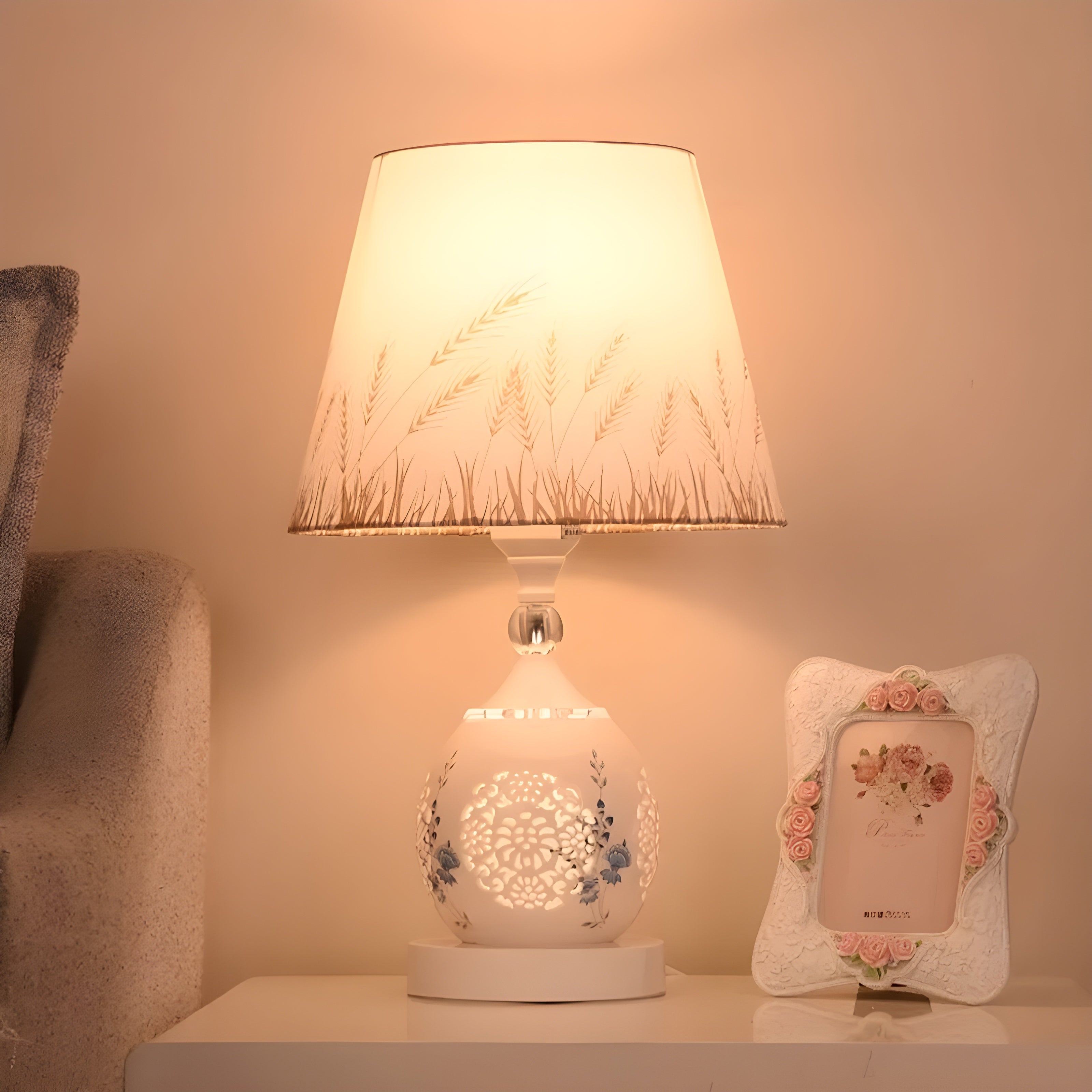 EnchantedAura Lampe – Moderne Kristalltischlampe