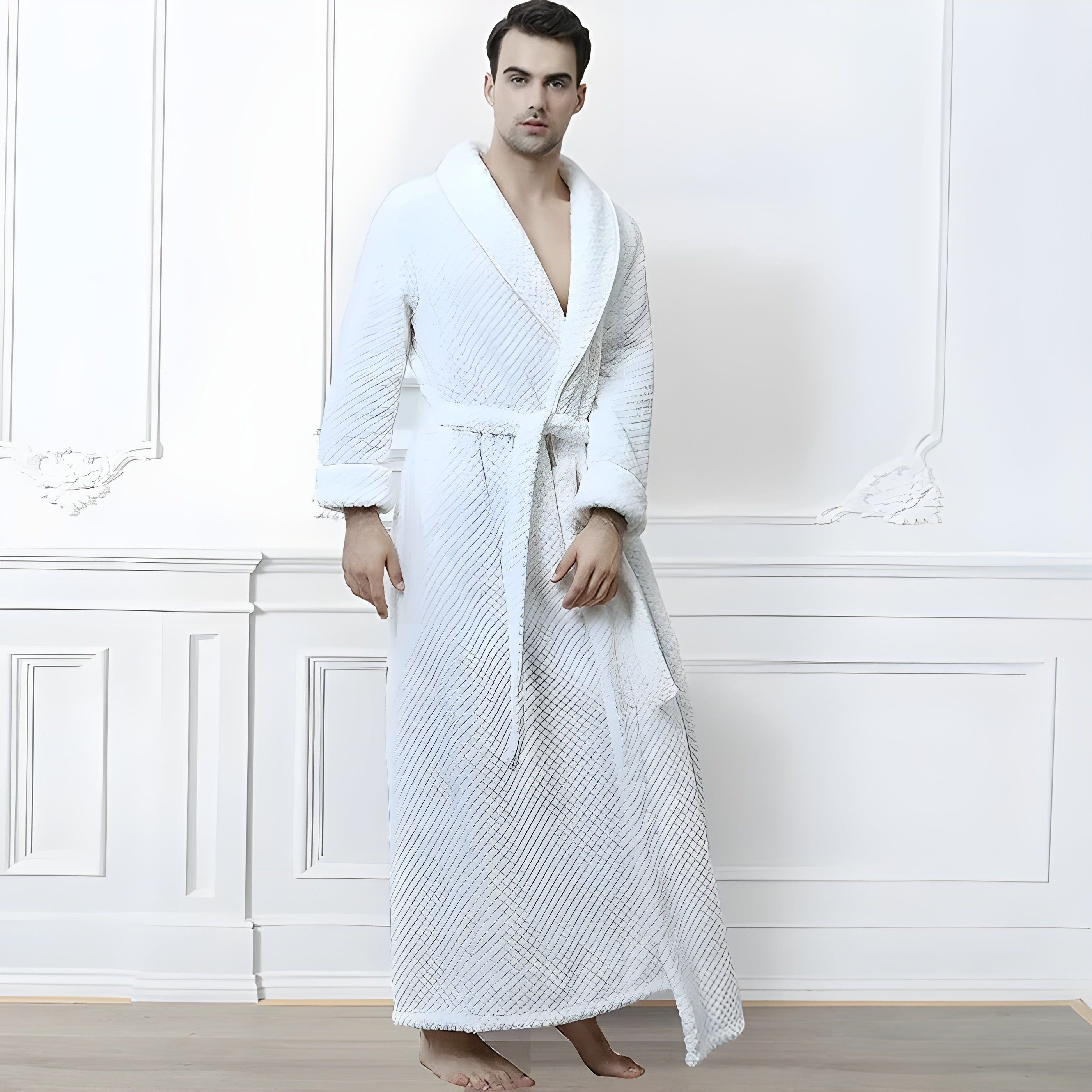 Alex Bathrobe - Luxus-Thermo-Bademantel aus Jacquard
