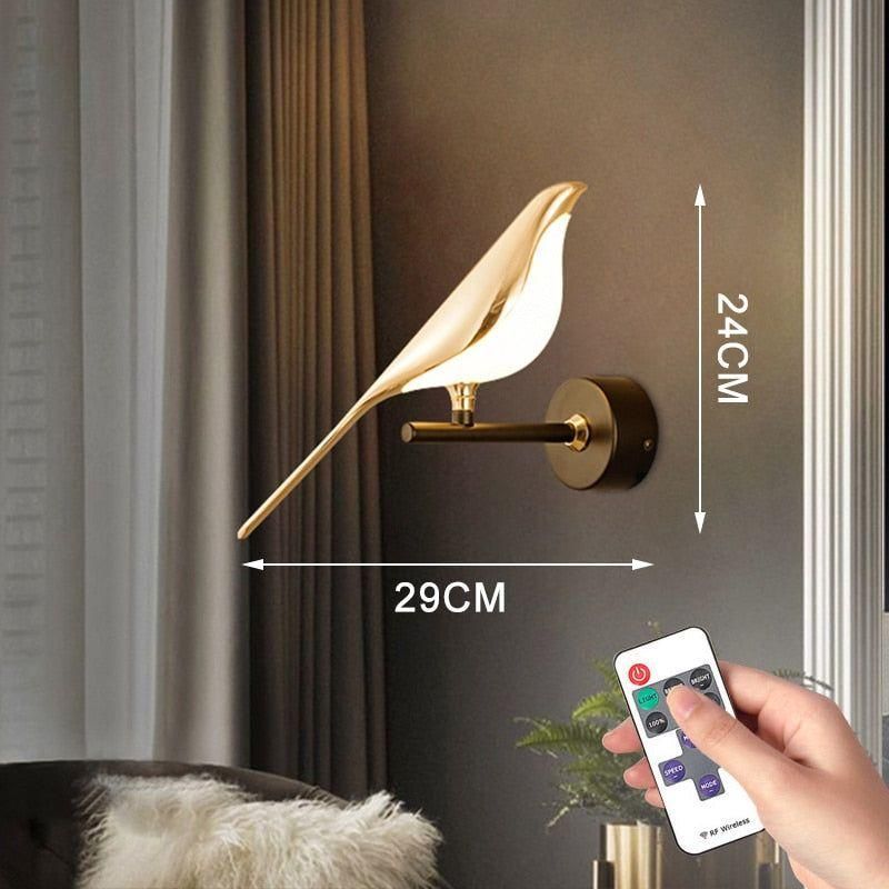 BirdGlow Light - Drehbare LED-Wandleuchten für Zuhause Elegare