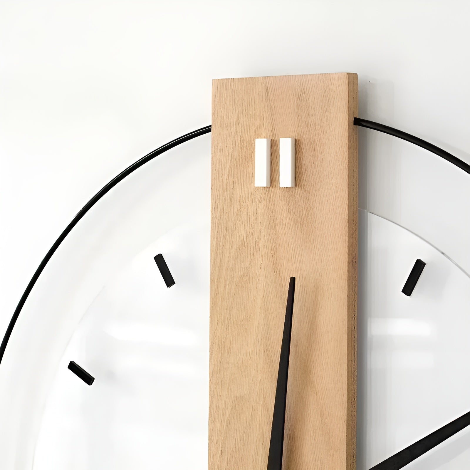 Wanduhr aus Holz – Lautlos und Stilvoll | Perfekt für Wohnzimmer & Büro