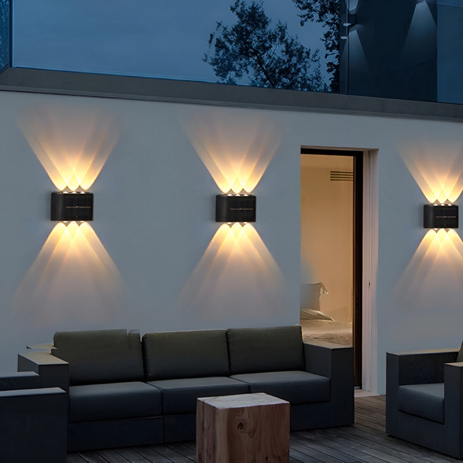 Solar Wandleuchte mit Bewegungsmelder – LED Außenbeleuchtung für Haus & Garten